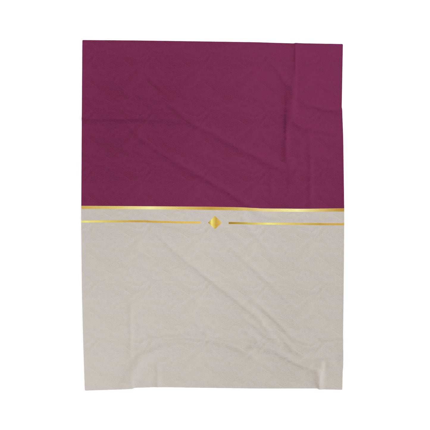 Fuchsia and Taupe Haven Velveteen Plush Blanket