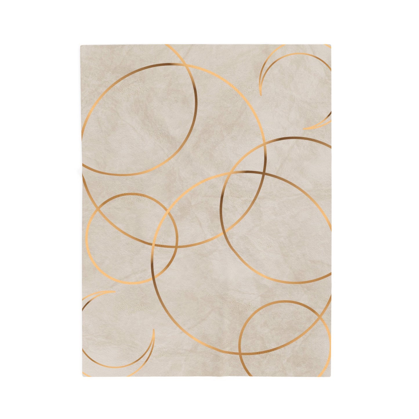 Golden Eclipse Velveteen Plush Blanket