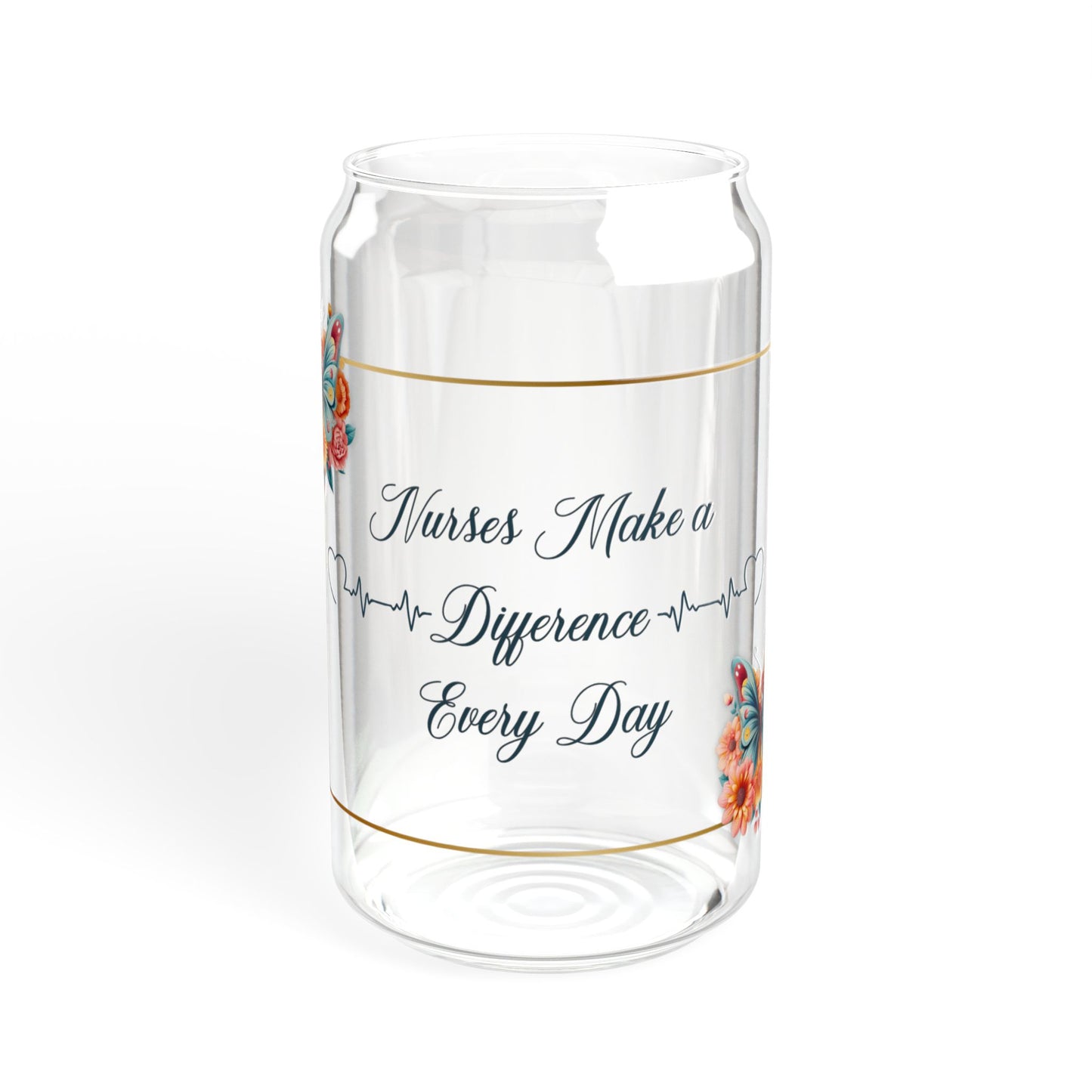 Nurses Make a Difference 2 Sipper Glass, 16oz