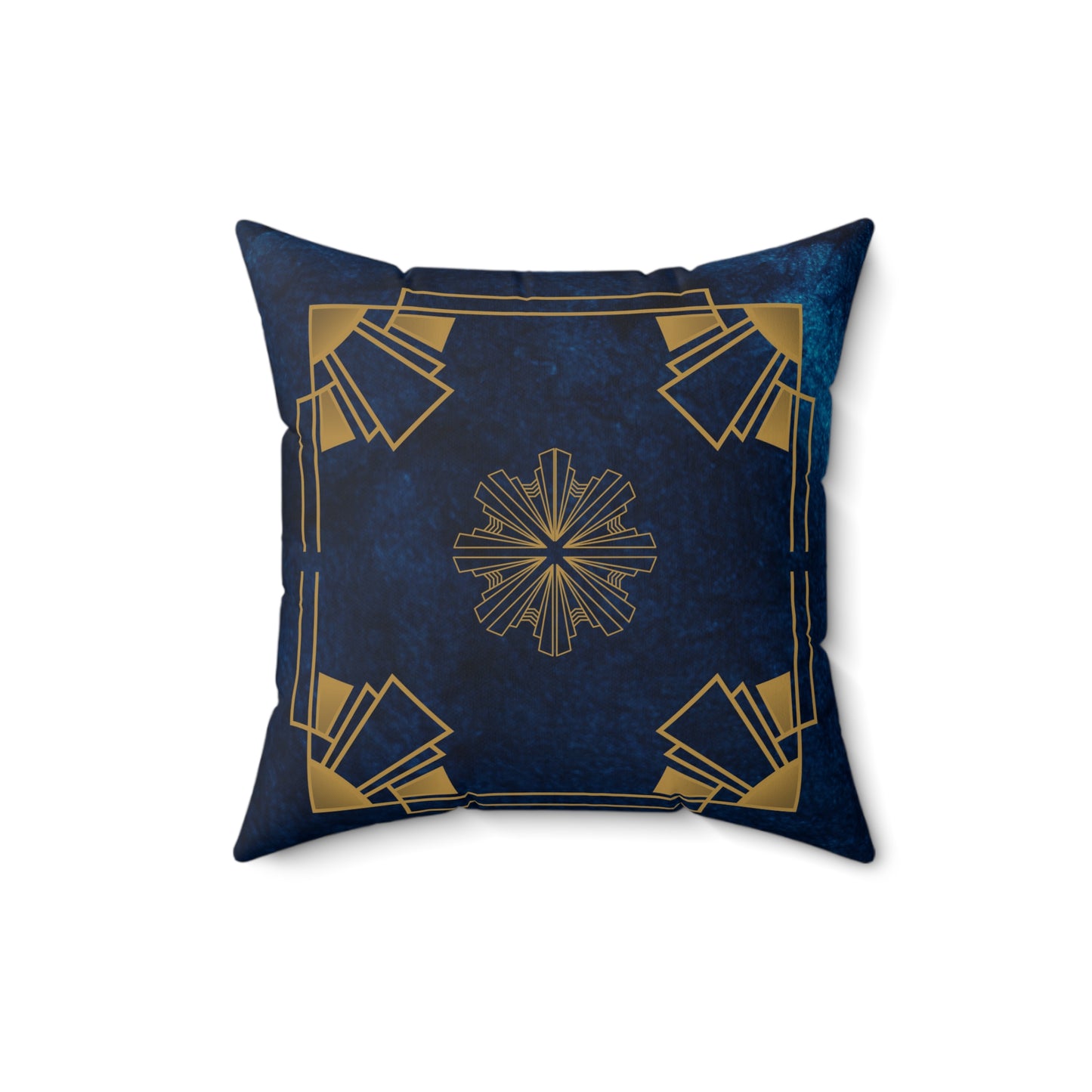 Midnight Luxe (Cobalt Blue) Faux Suede Square Pillow