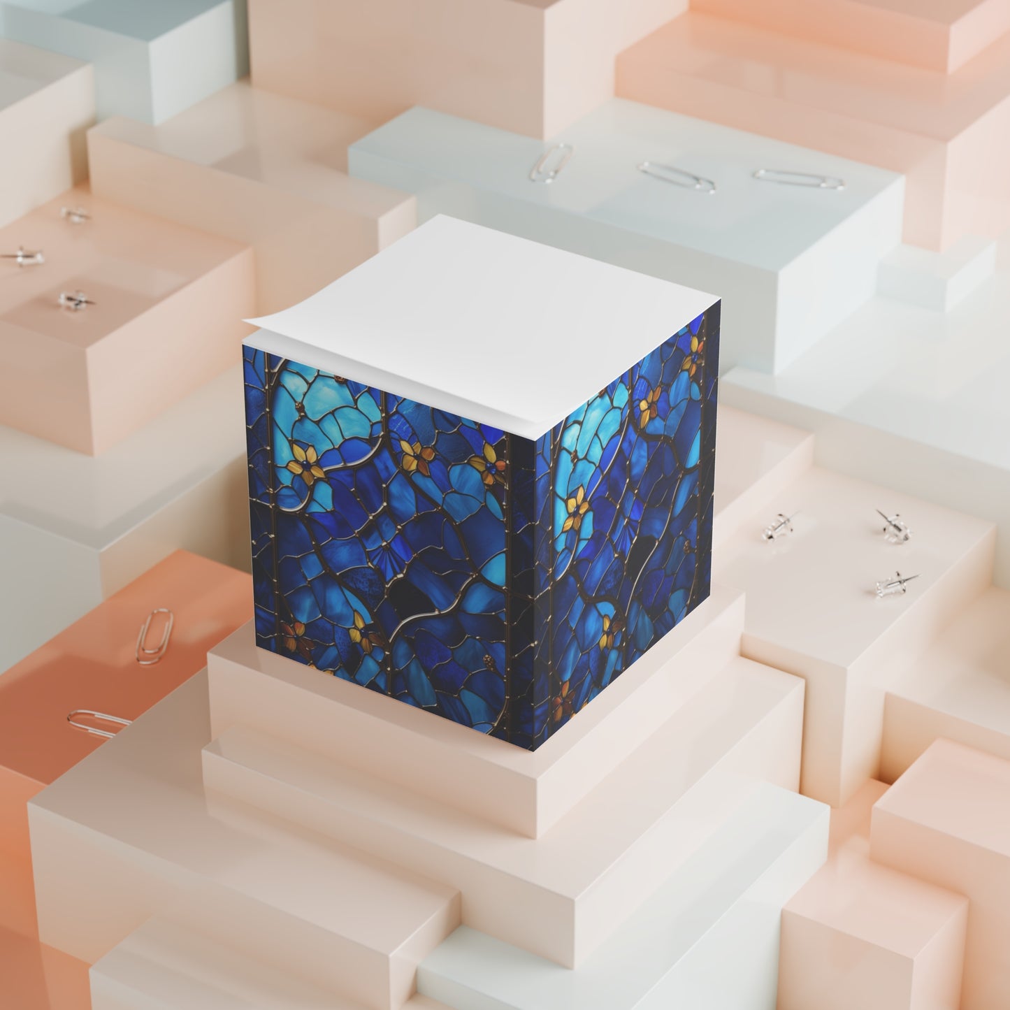 Sapphire Radiance Note Cube