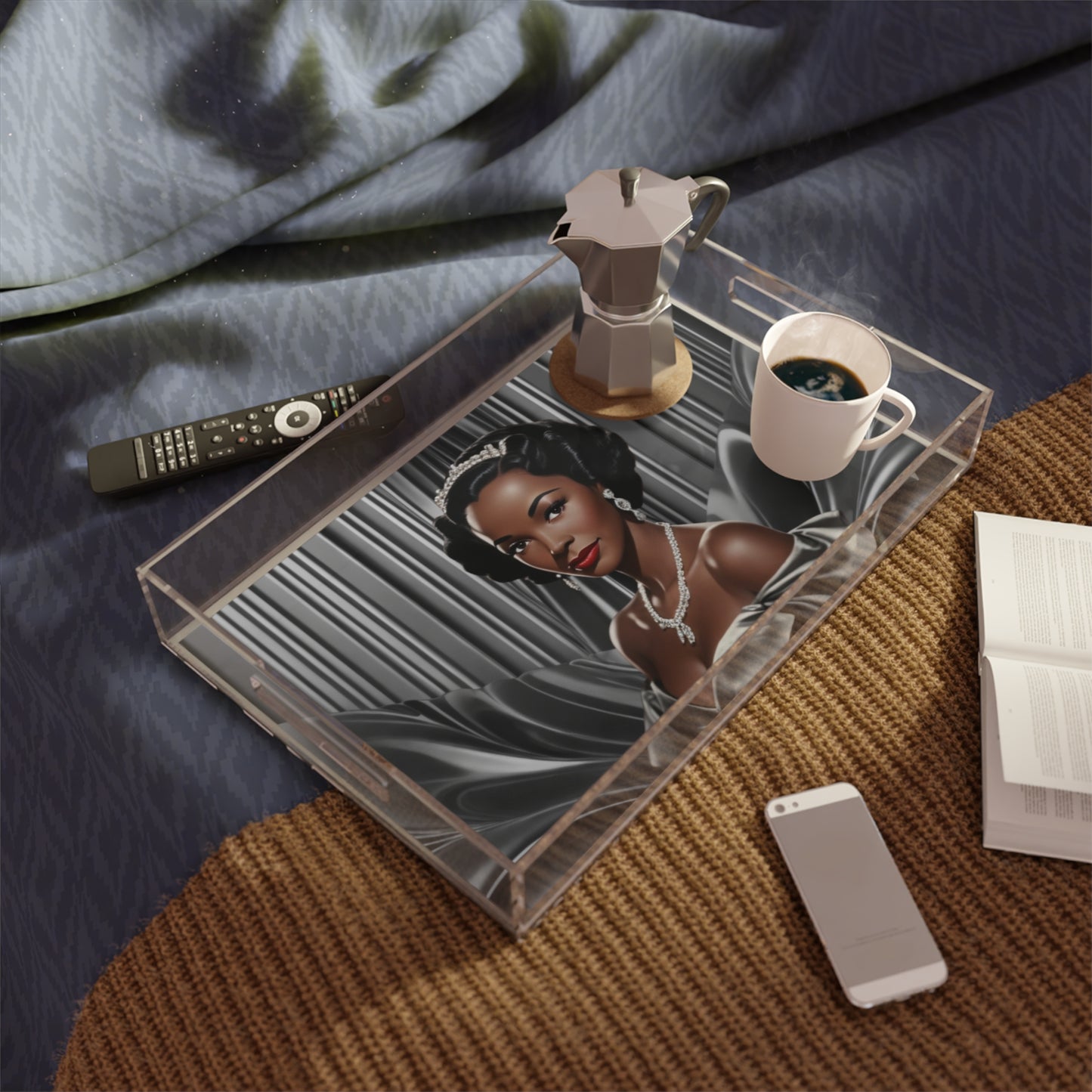 Retro Glam Girls "Vivienne" Acrylic Serving Tray