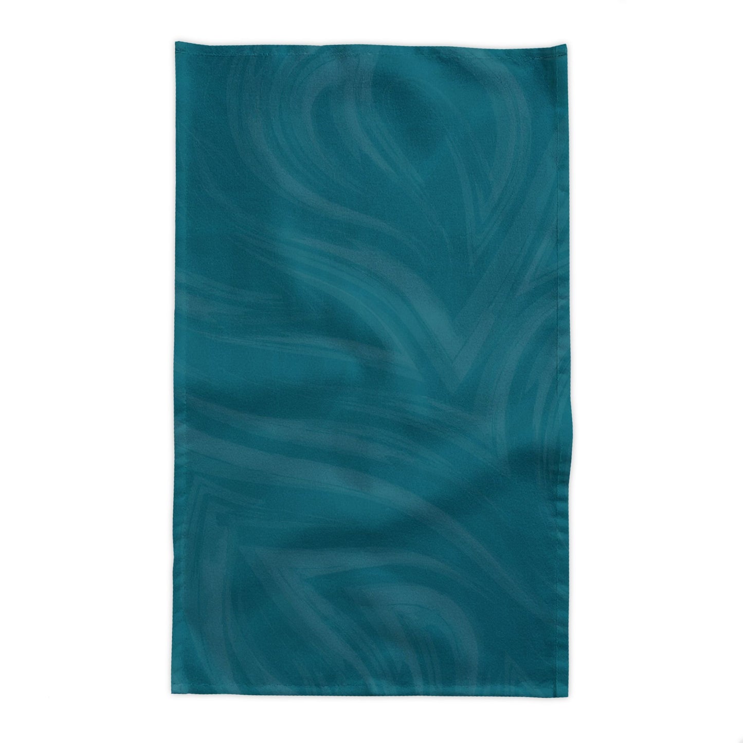 Teal Wave Tablecloth – Elegant Marble-Effect Dining Linen