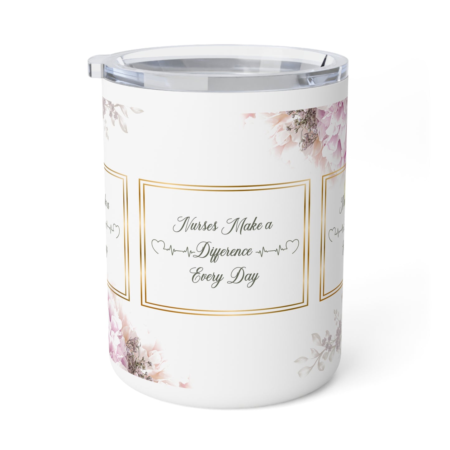 Nurses Make a Difference Insulated Coffee Mug, 10oz