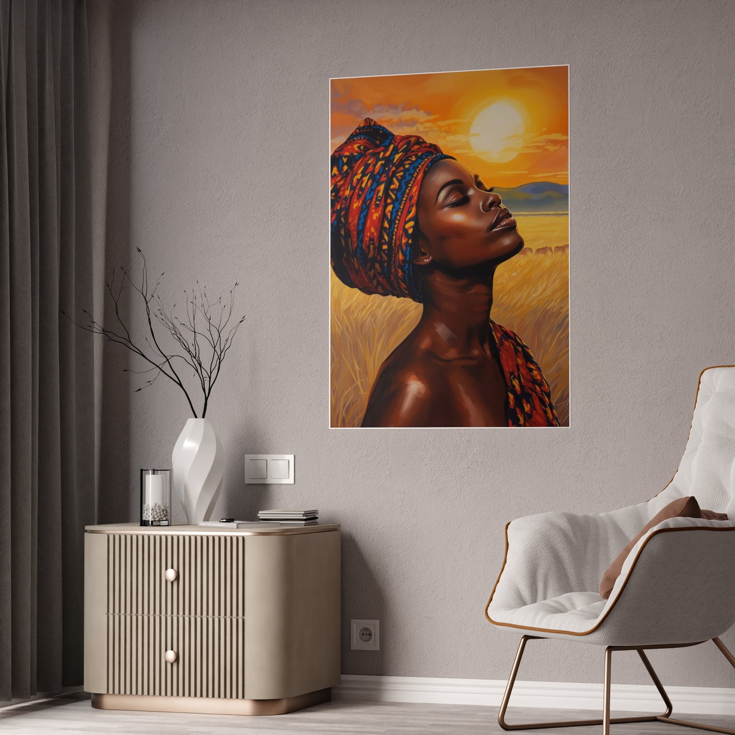 Sunrise in the Serengeti Gloss Posters