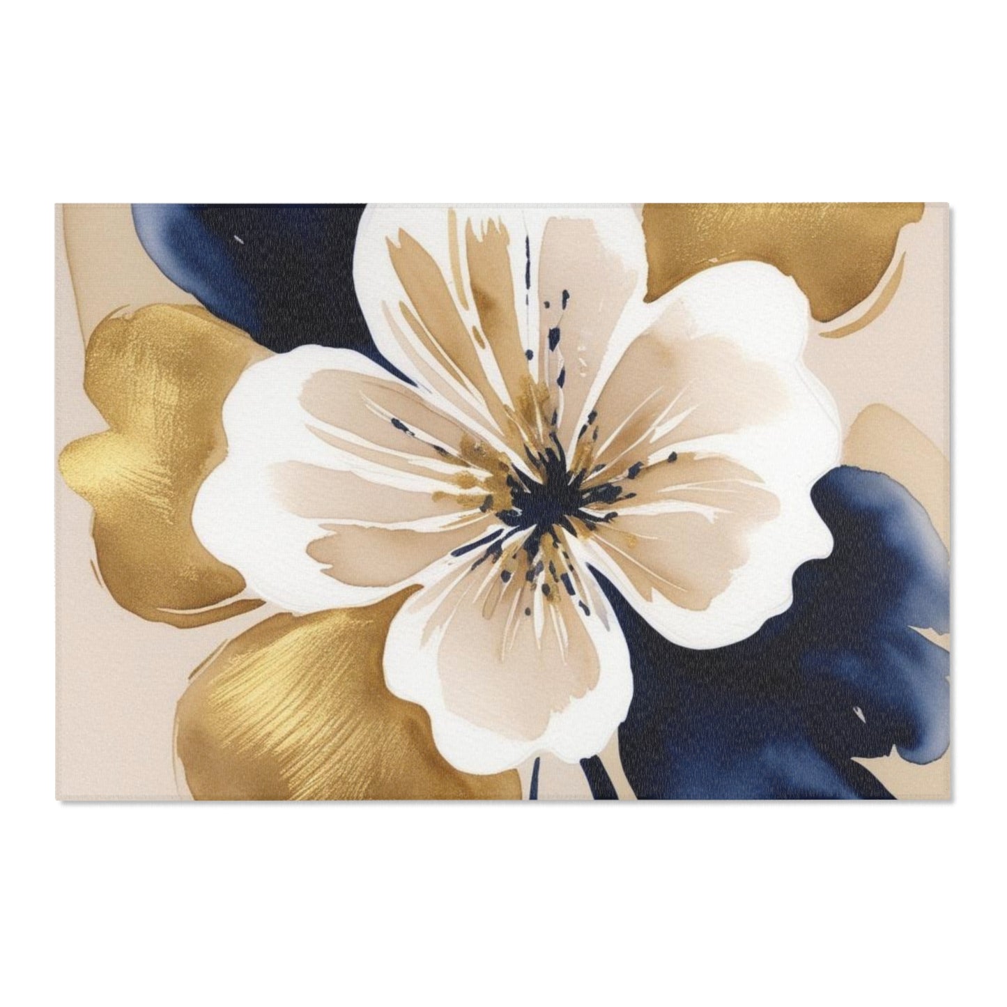Abstract Floral Area Rugs