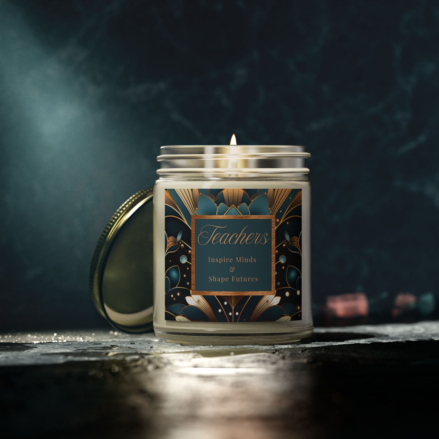 Teachers Scented Candles, Coconut Apricot Wax (4oz, 9oz)