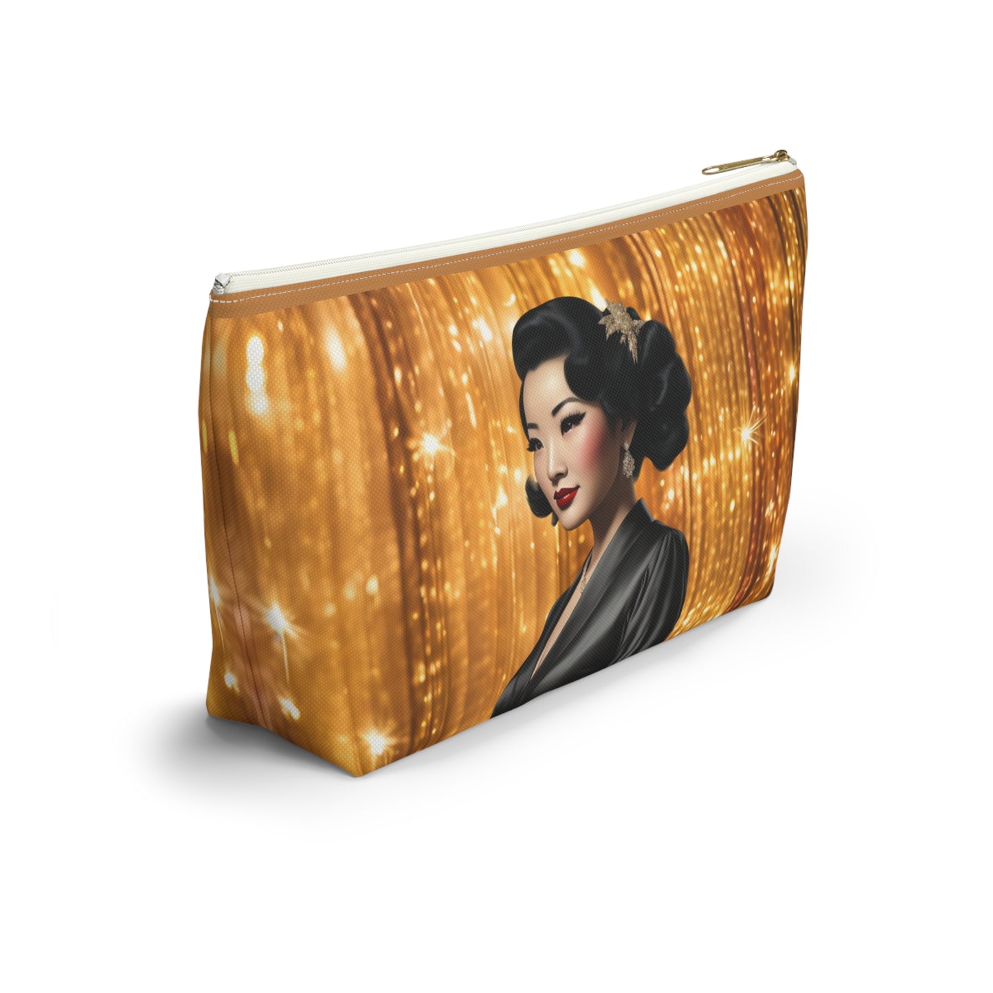 Retro Glam Girl "Keiko" Accessory Pouch w T-bottom
