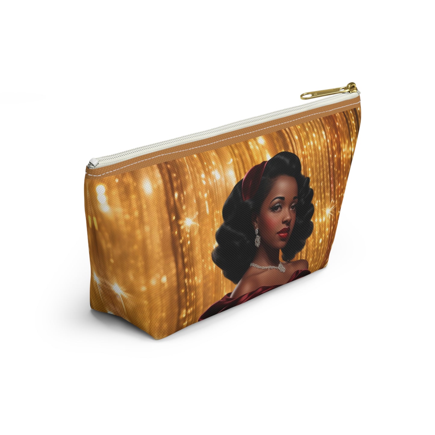 Retro Glam Girl "Myra" Accessory Pouch w T-bottom
