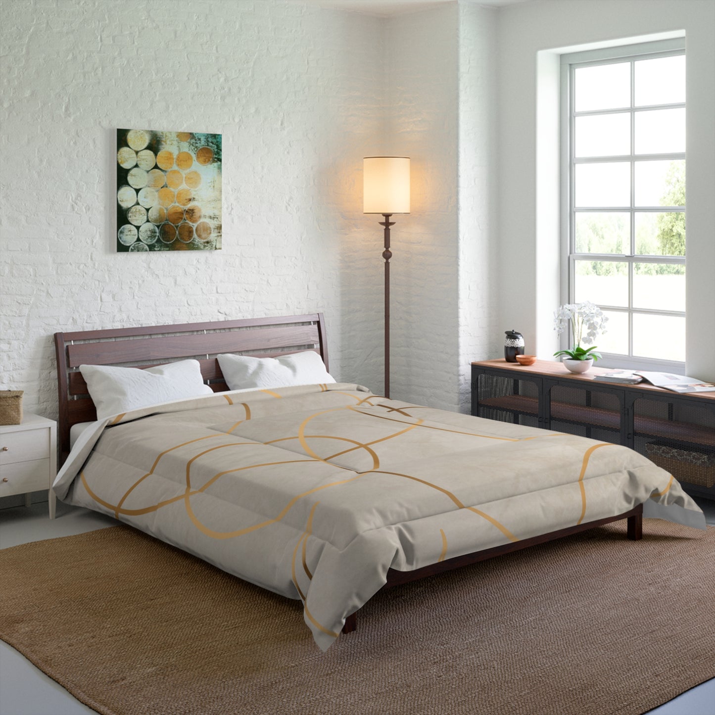 Golden Eclipse Comforter
