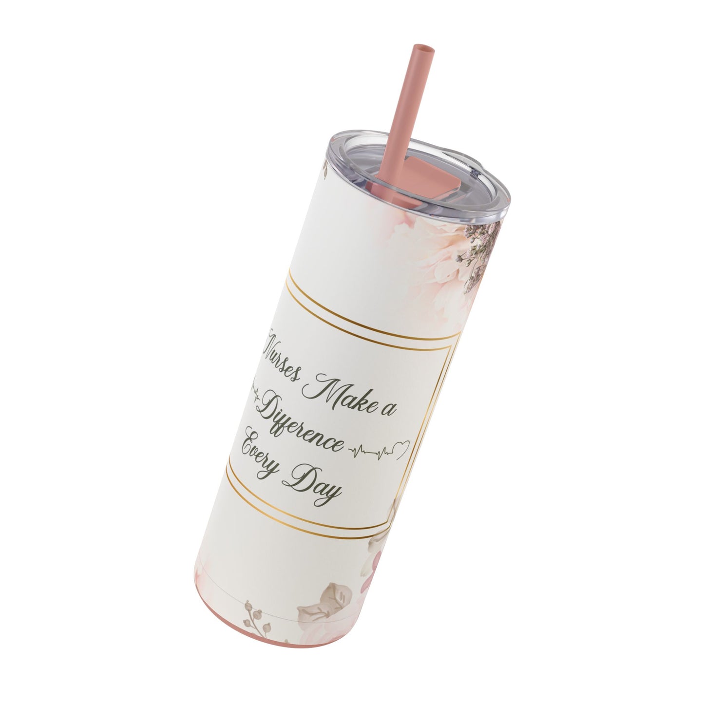 Nurses Make a Difference Maars Maker Skinny Matte Tumbler, 20oz