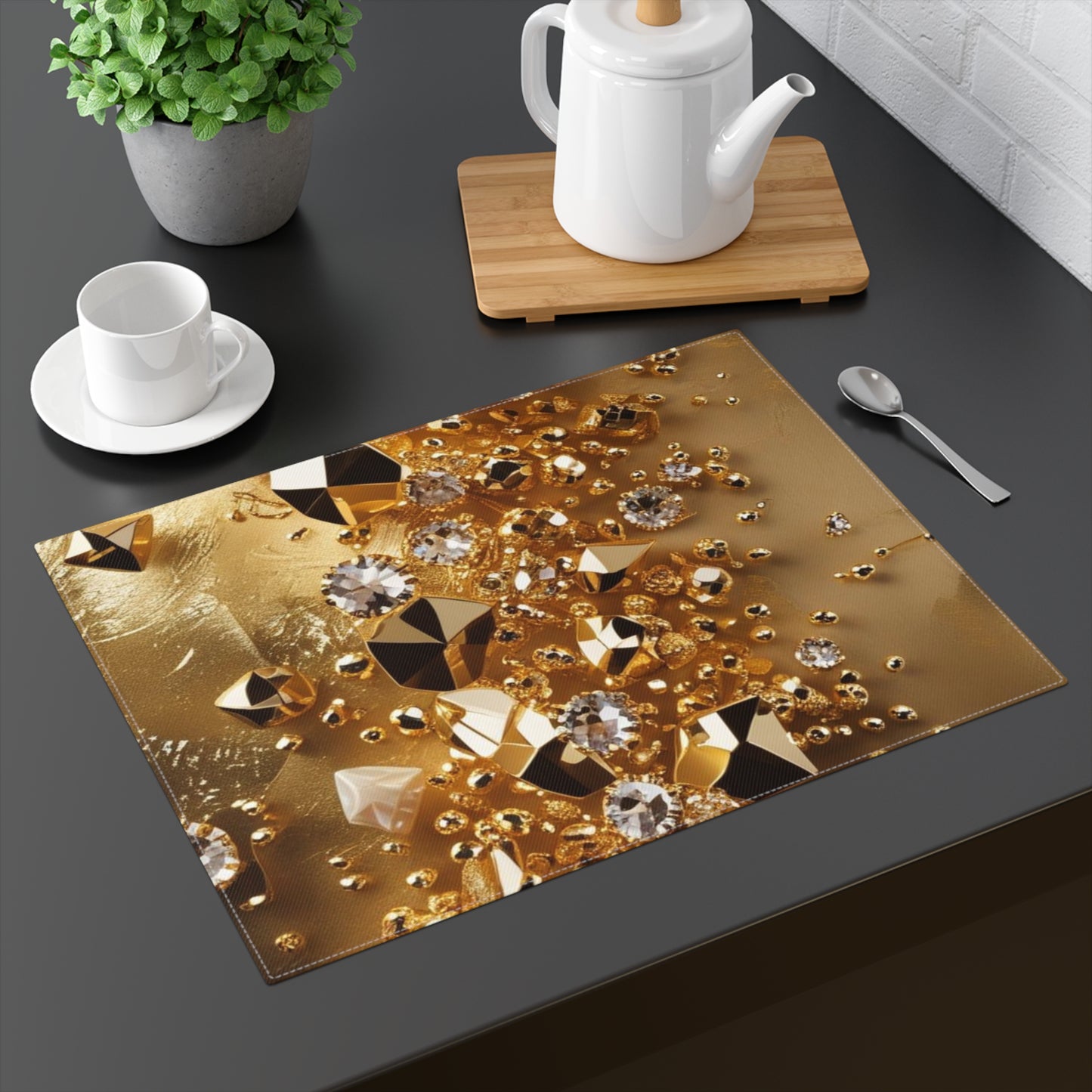 Golden Rush Placemat, 1pc