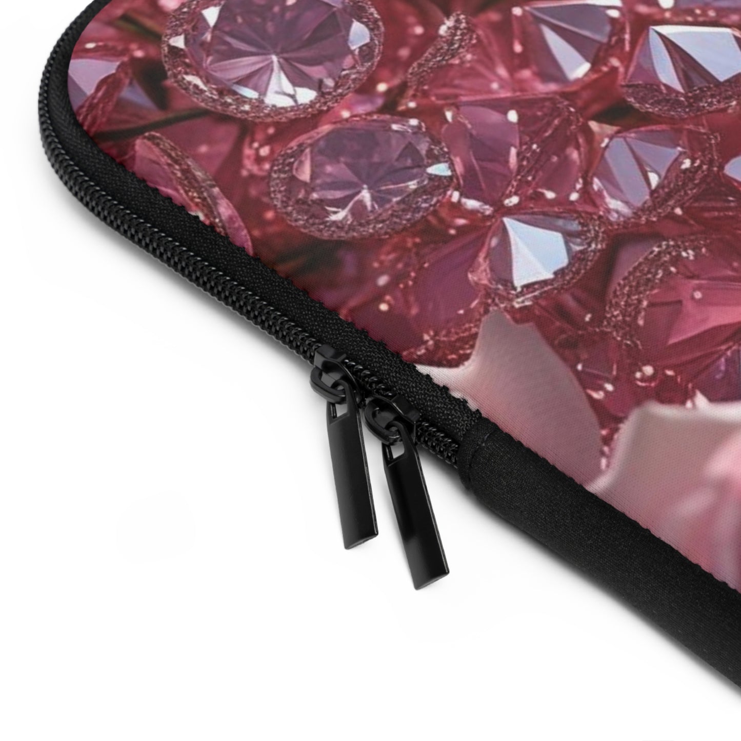 Pink Diamonds & Petals Laptop Sleeve
