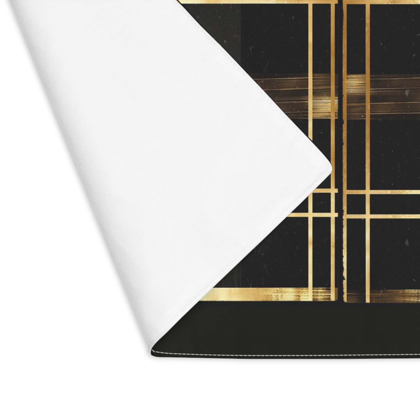 Noir & Gold Glam Placemat, 1pc