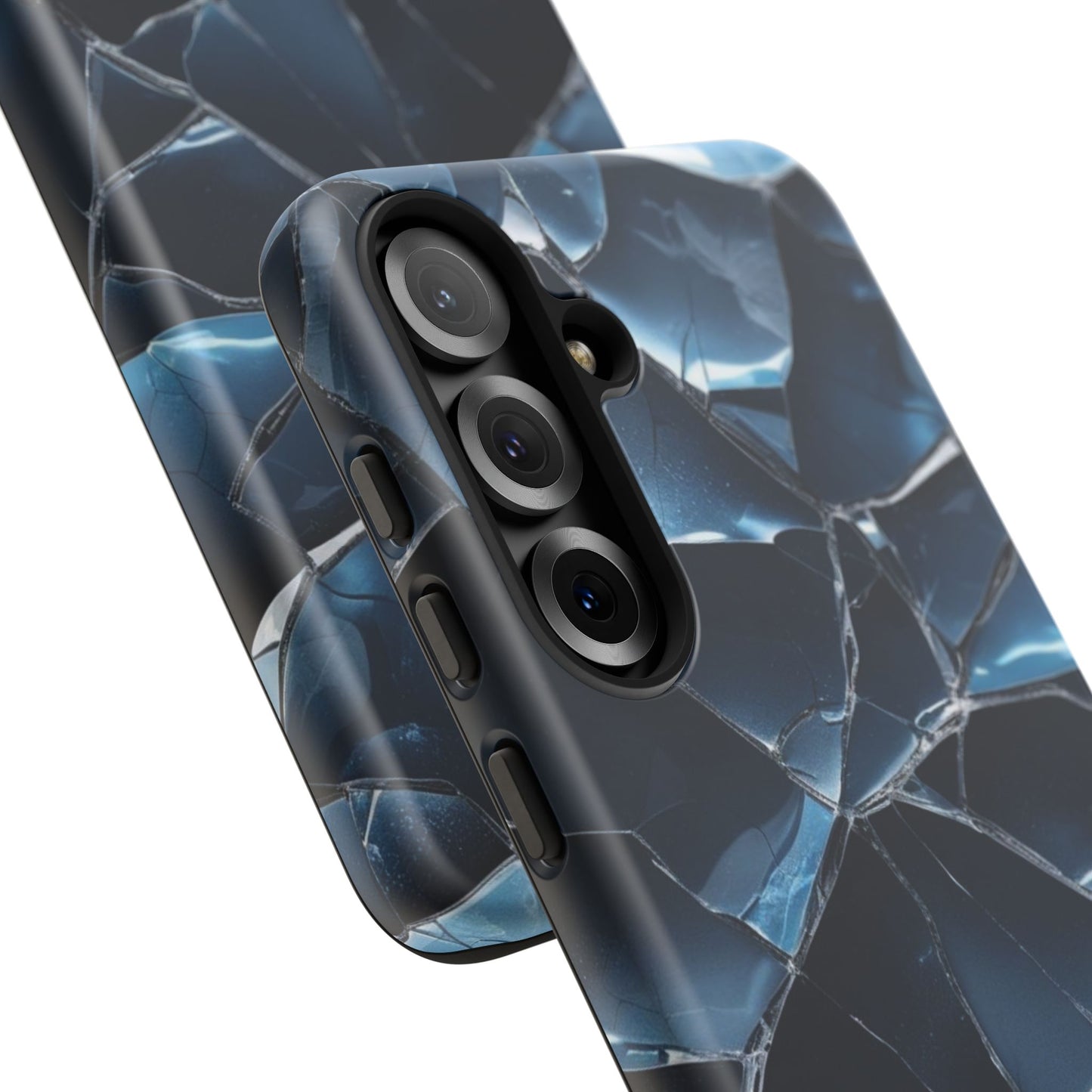 Crack'd (Dark Blue) Tough Cases