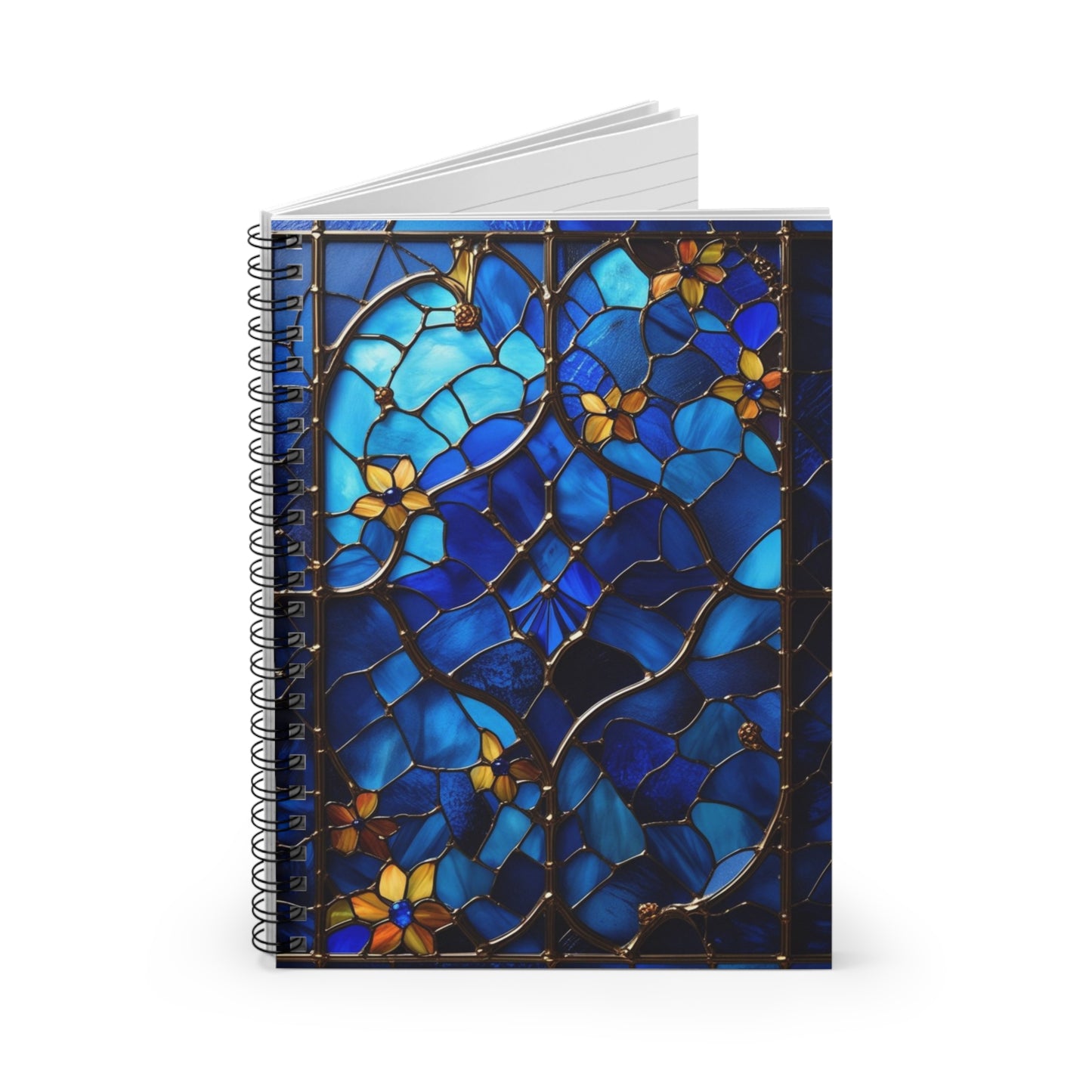 Sapphire Radiance Spiral Notebook - Ruled Line