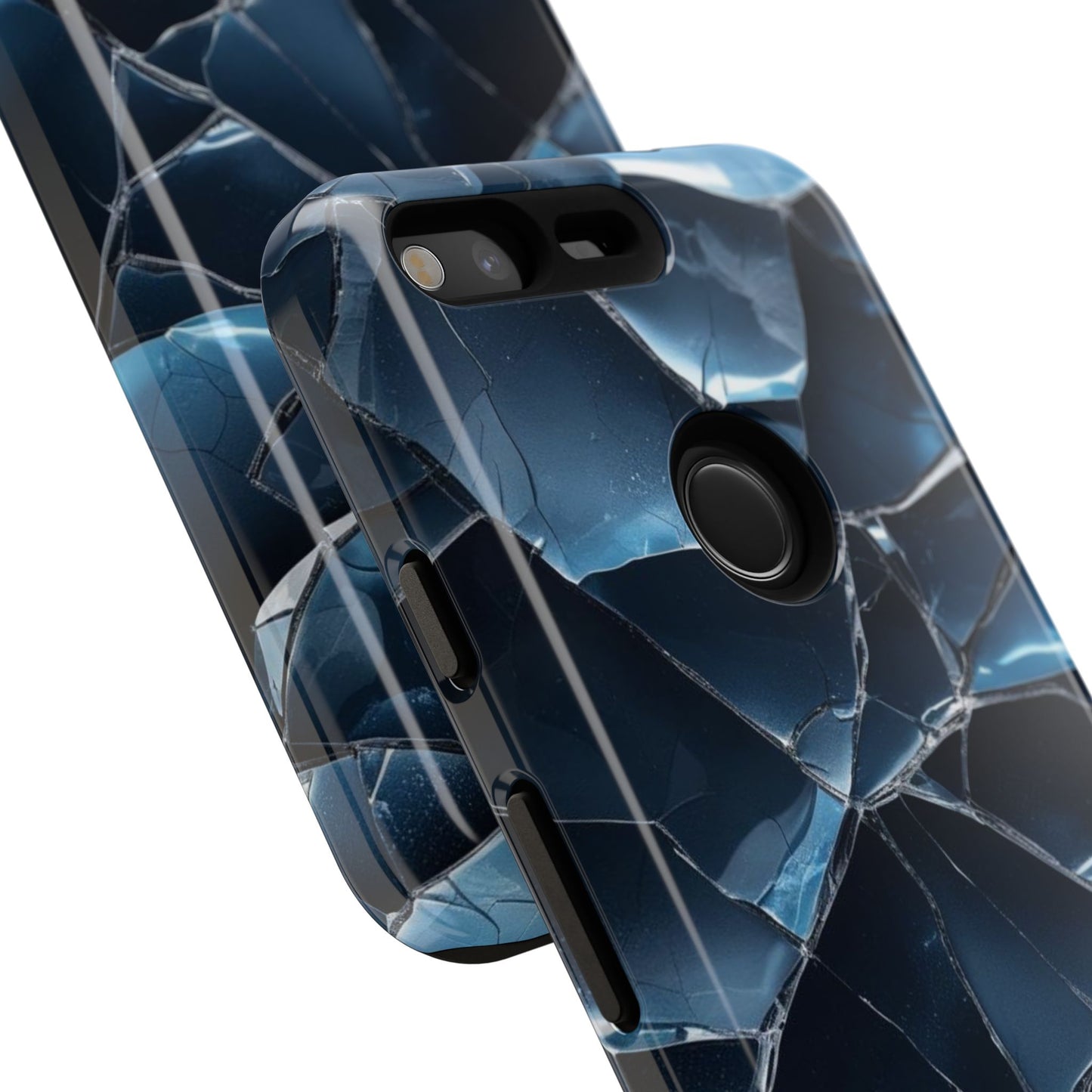 Crack'd (Dark Blue) Tough Cases