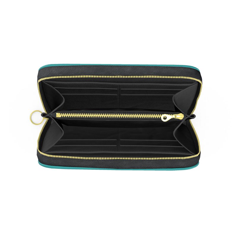 Aegea Mist Leather Zip Wallet