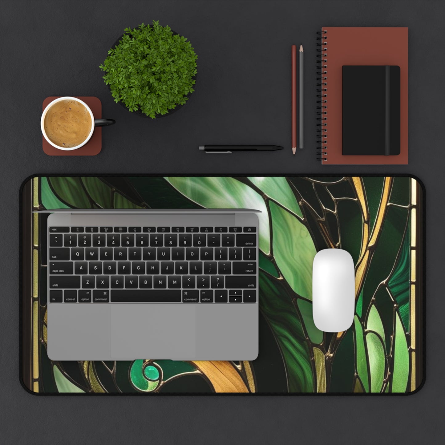 Emerald Reverie Desk Mat