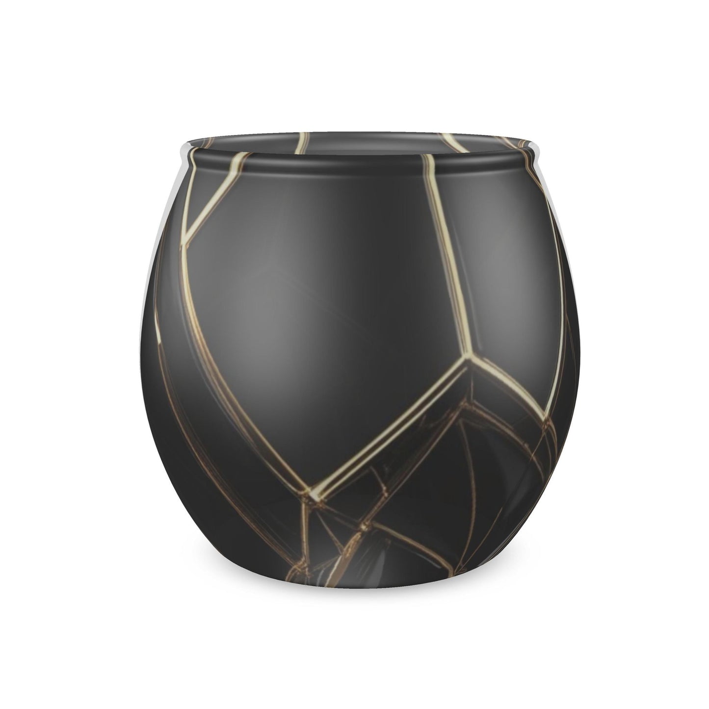 Obsidian Luxe Glass Tealight Candle Holder