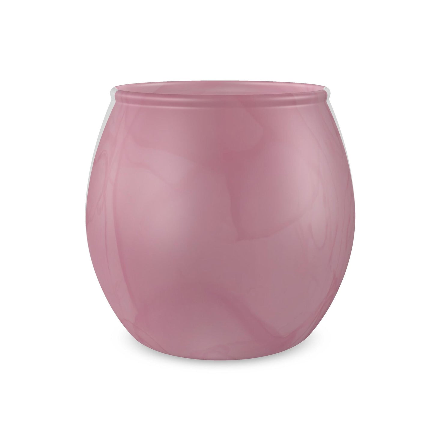 Blush Pink Glass Tealight Candle Holder