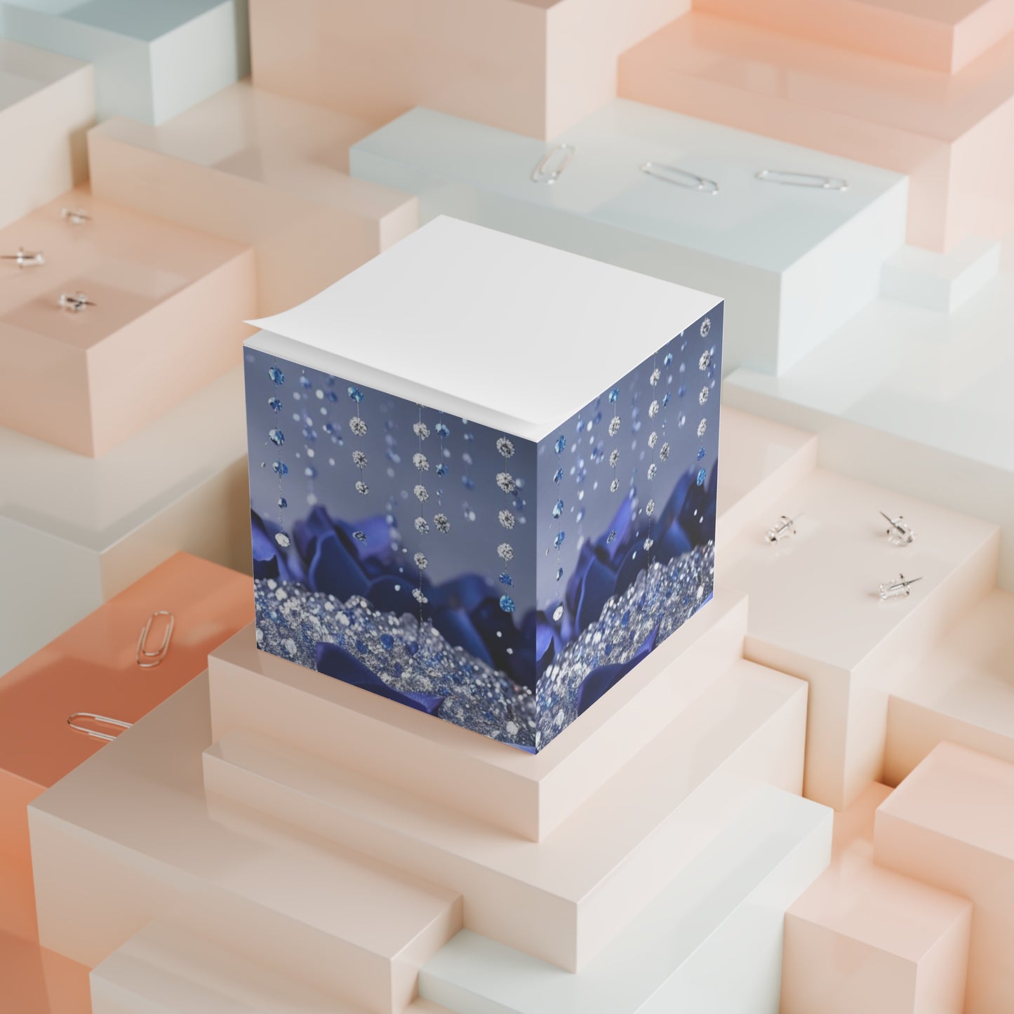 Crystal Rain Note Cube
