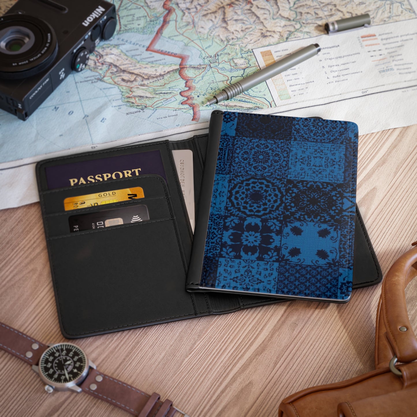 Boheme Bleu Passport Cover