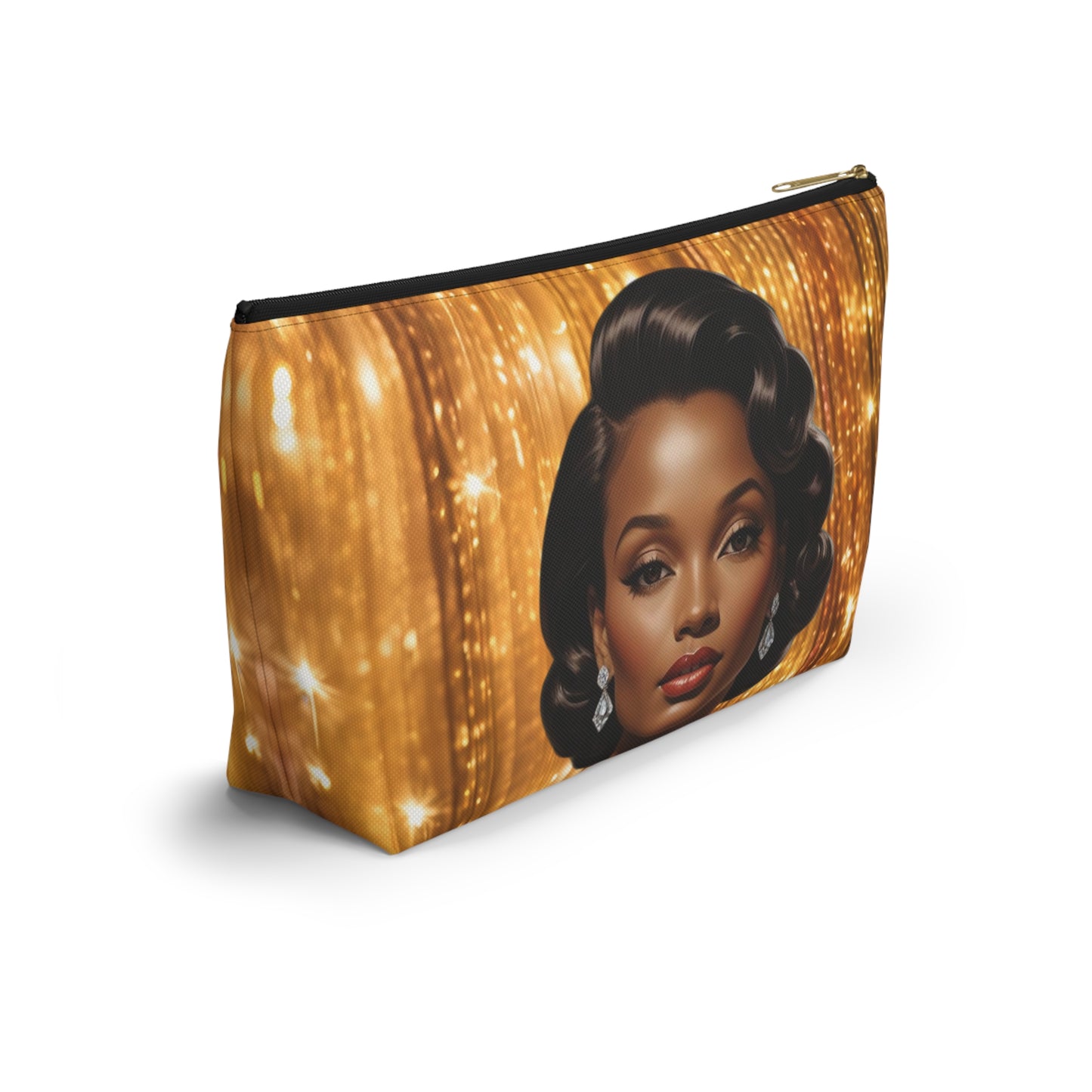 Retro Glam Girl "Diana" Accessory Pouch w T-bottom