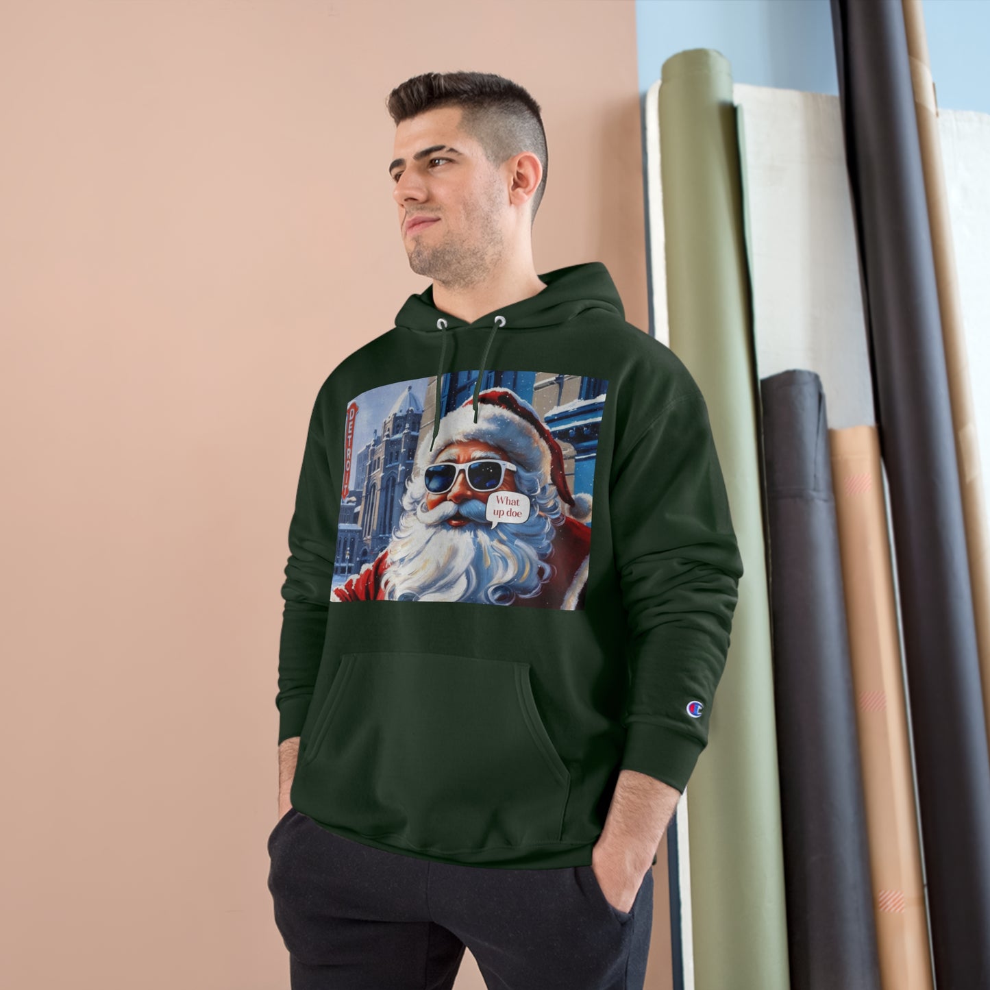 Motor City Santa Champion Hoodie