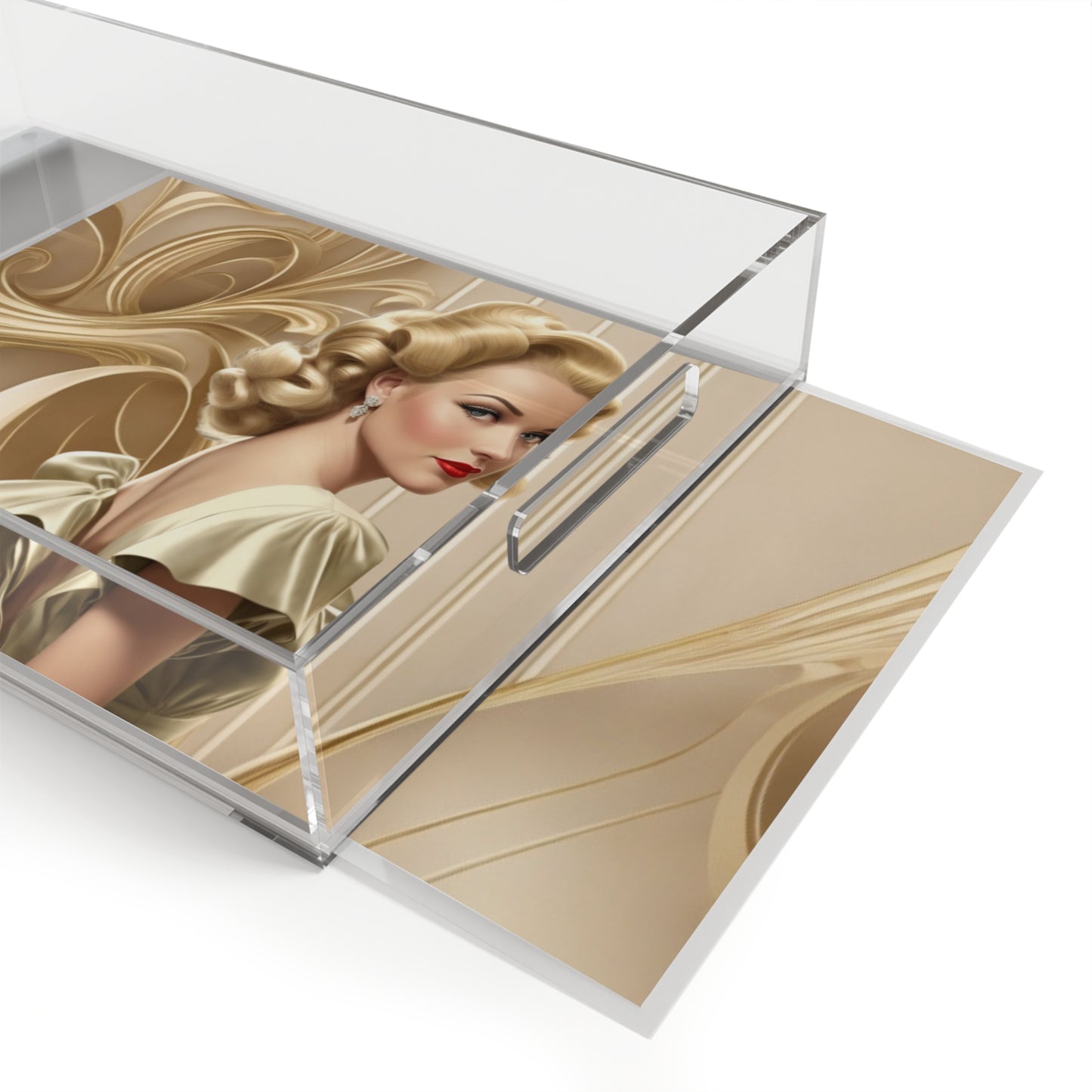 Retro Glam Girls "Meredith" Acrylic Serving Tray