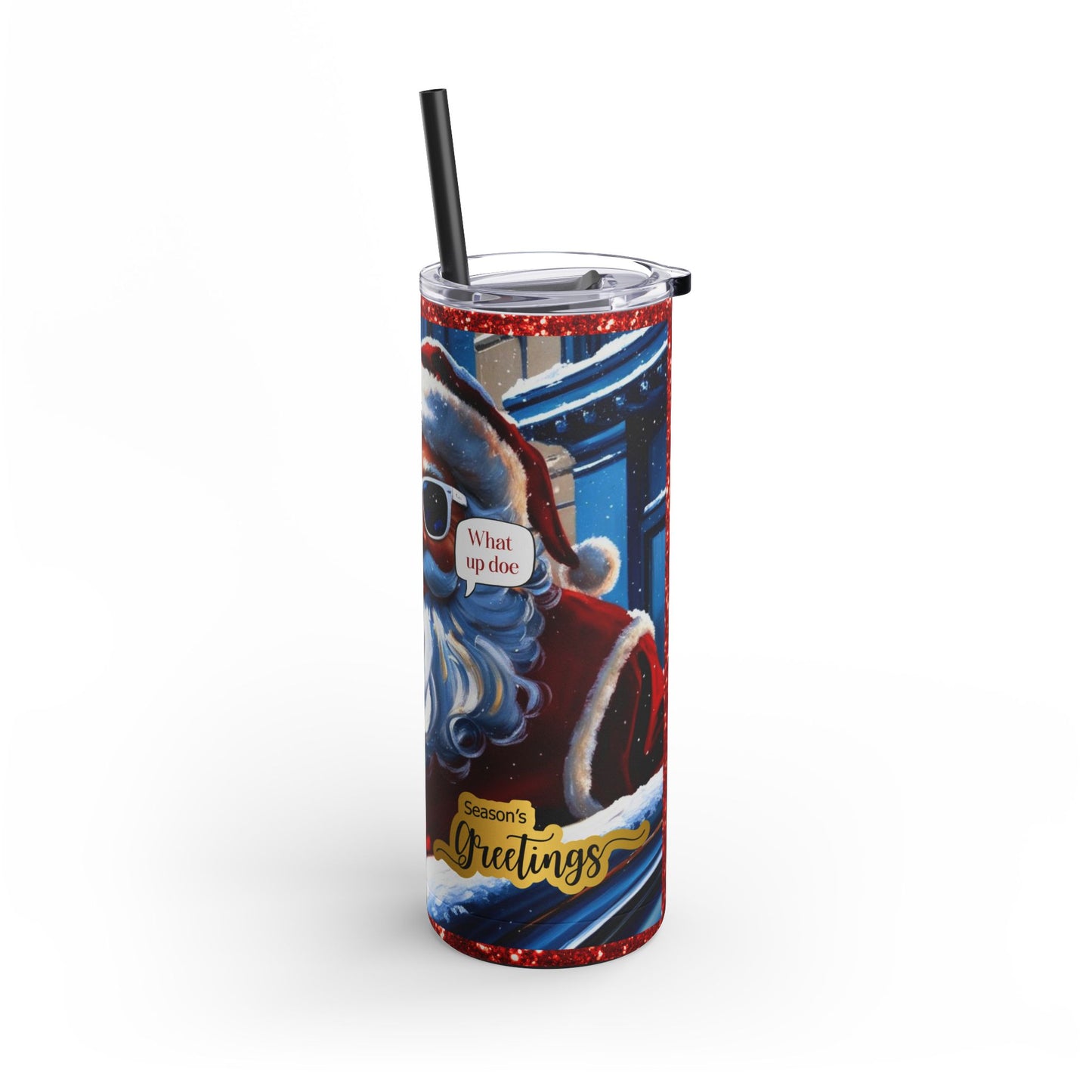 Motor City Santa Maars Maker Skinny Matte Tumbler, 20oz