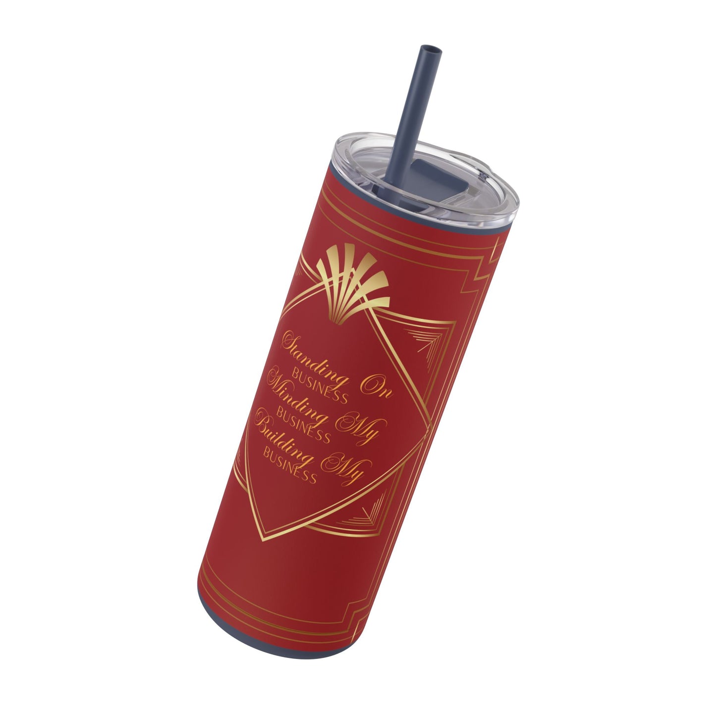 Business 2 (Red) Maars Maker Skinny Matte Tumbler, 20oz
