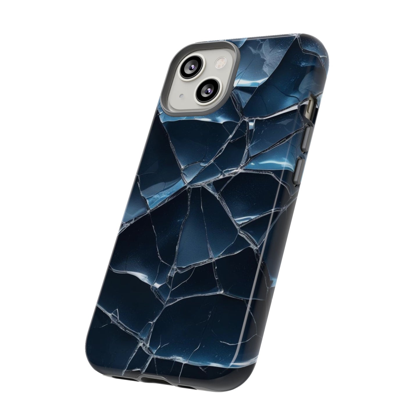Crack'd (Dark Blue) Tough Cases