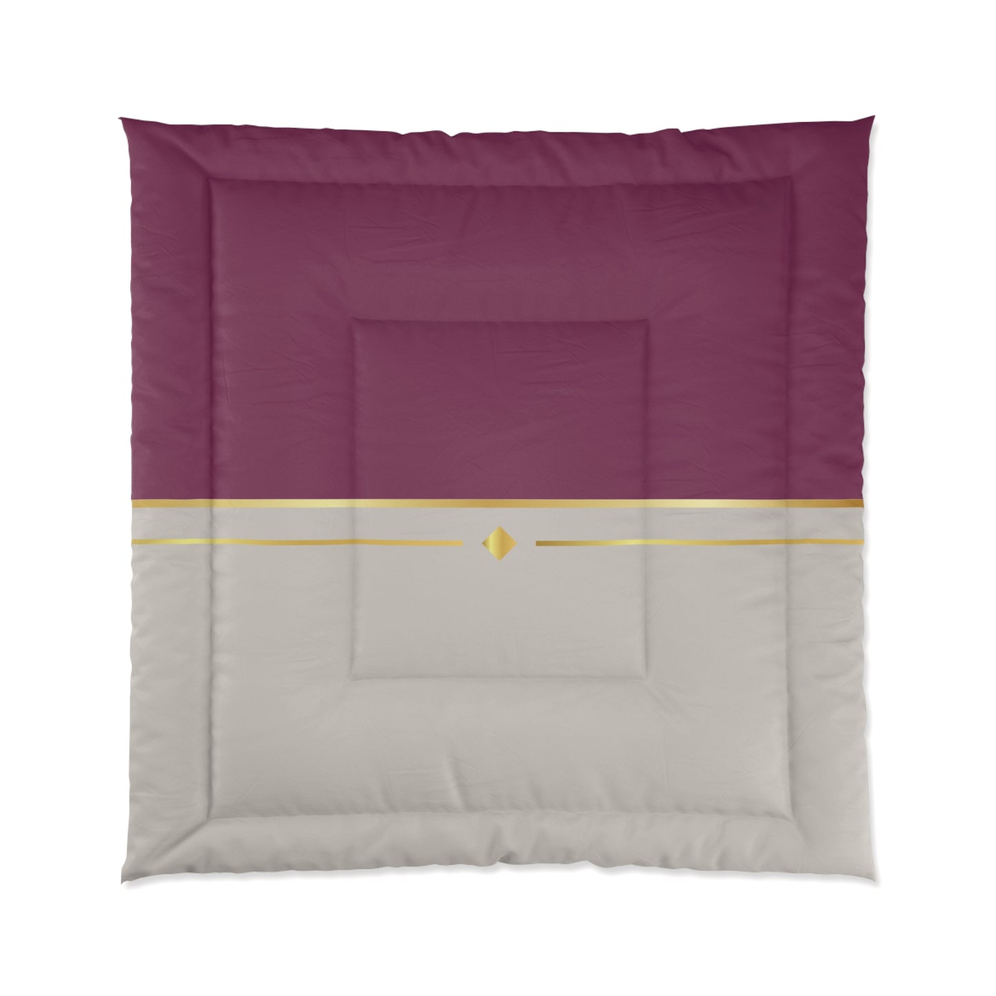 Fuchsia and Taupe Haven Comforter