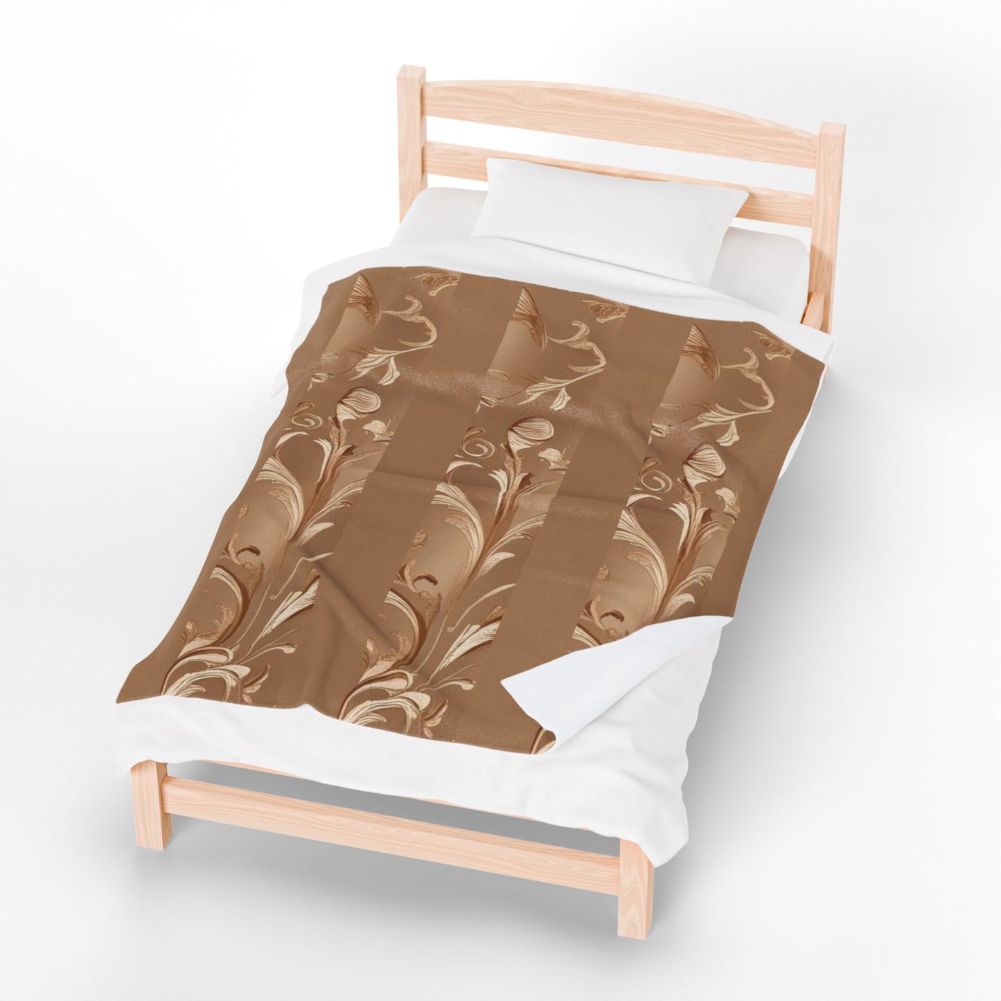 Mocha Bliss Velveteen Plush Blanket
