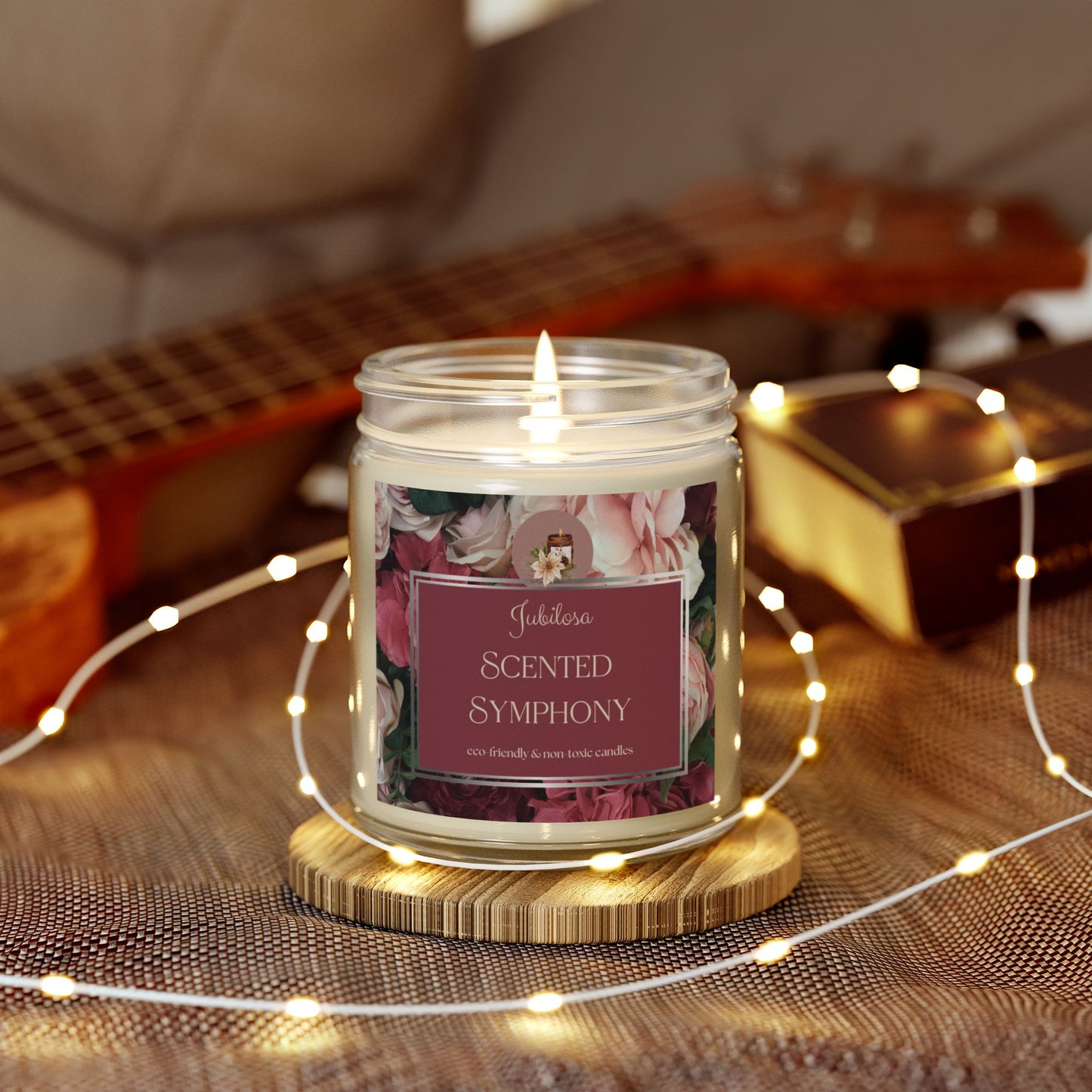 Scented Symphony Coconut Apricot Candle Collection (4oz, 9oz)