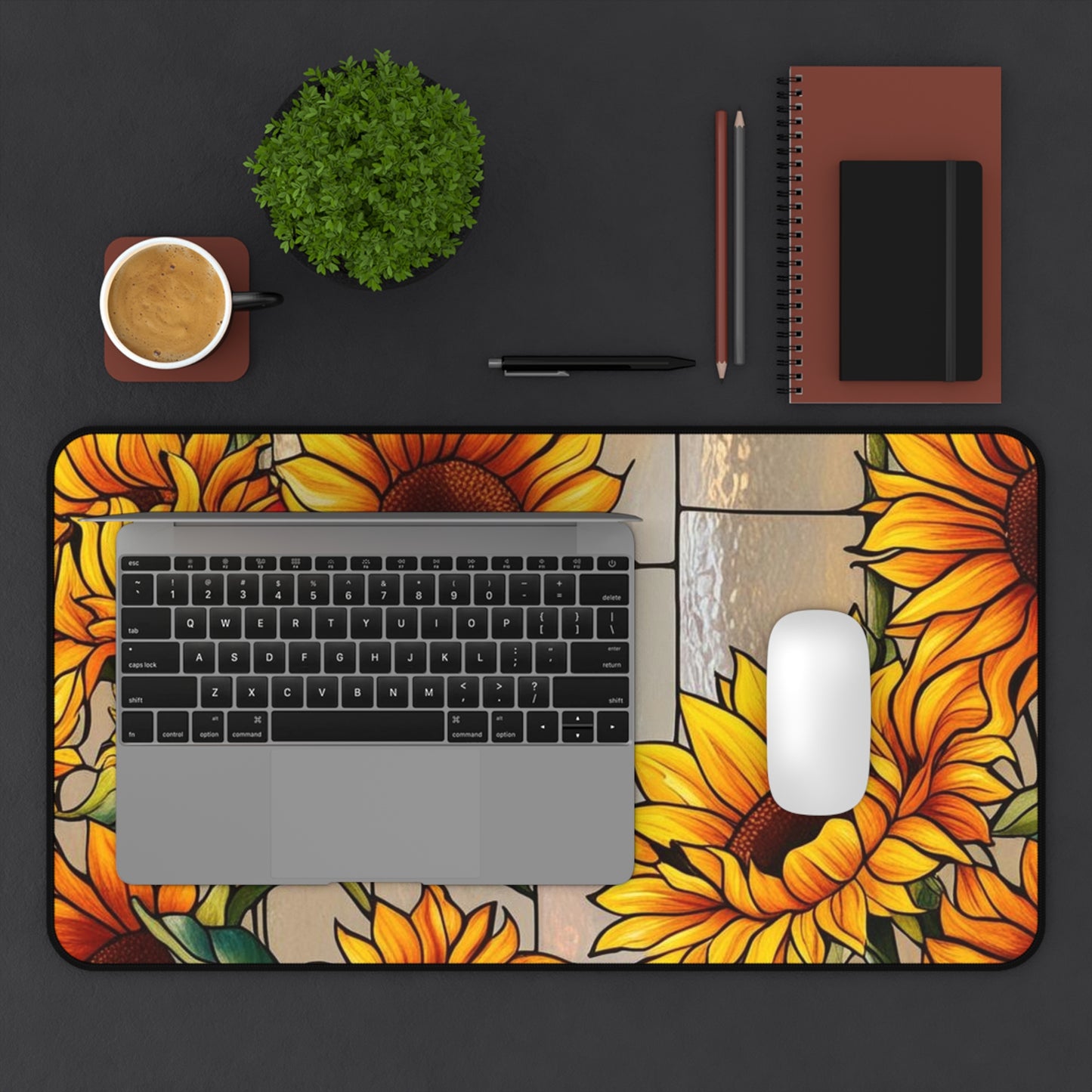 Rustic Sunflower Desk Mat