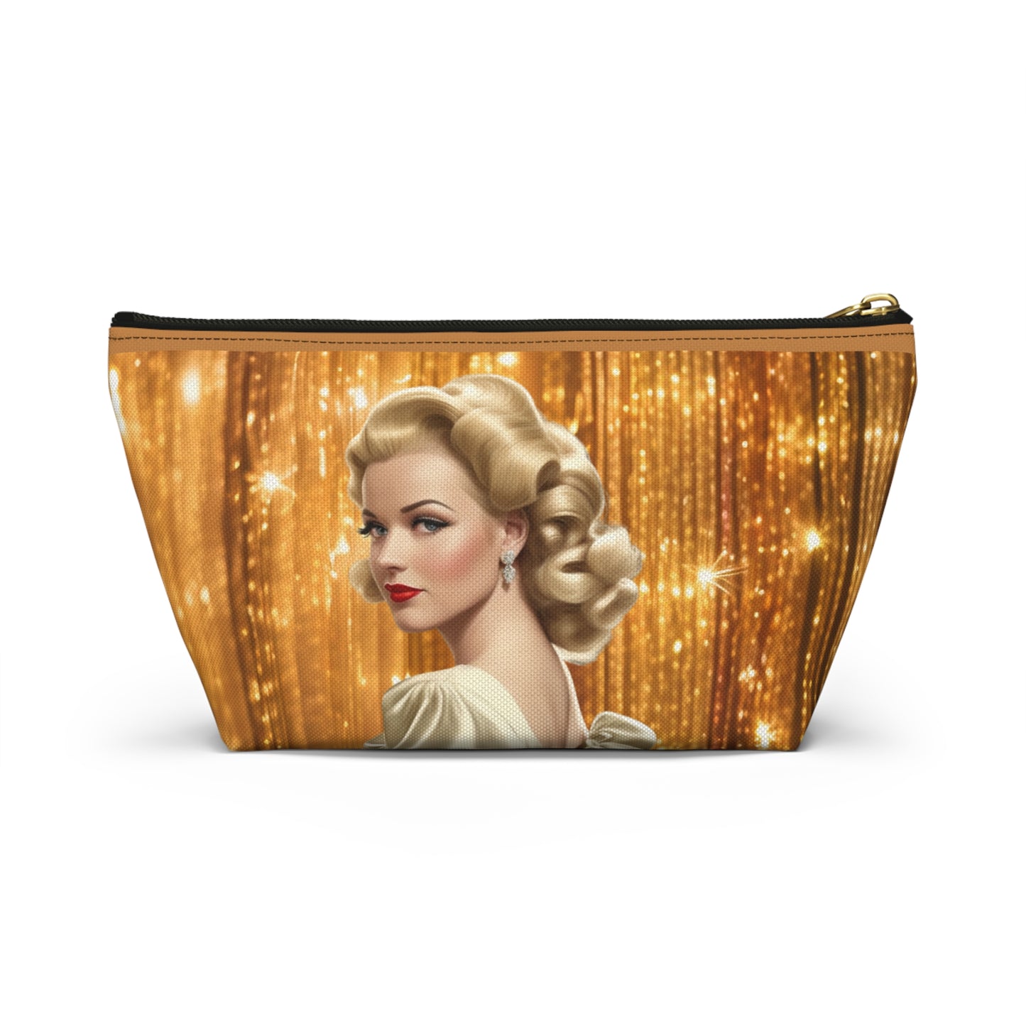 Retro Glam Girl "Meredith" Accessory Pouch w T-bottom