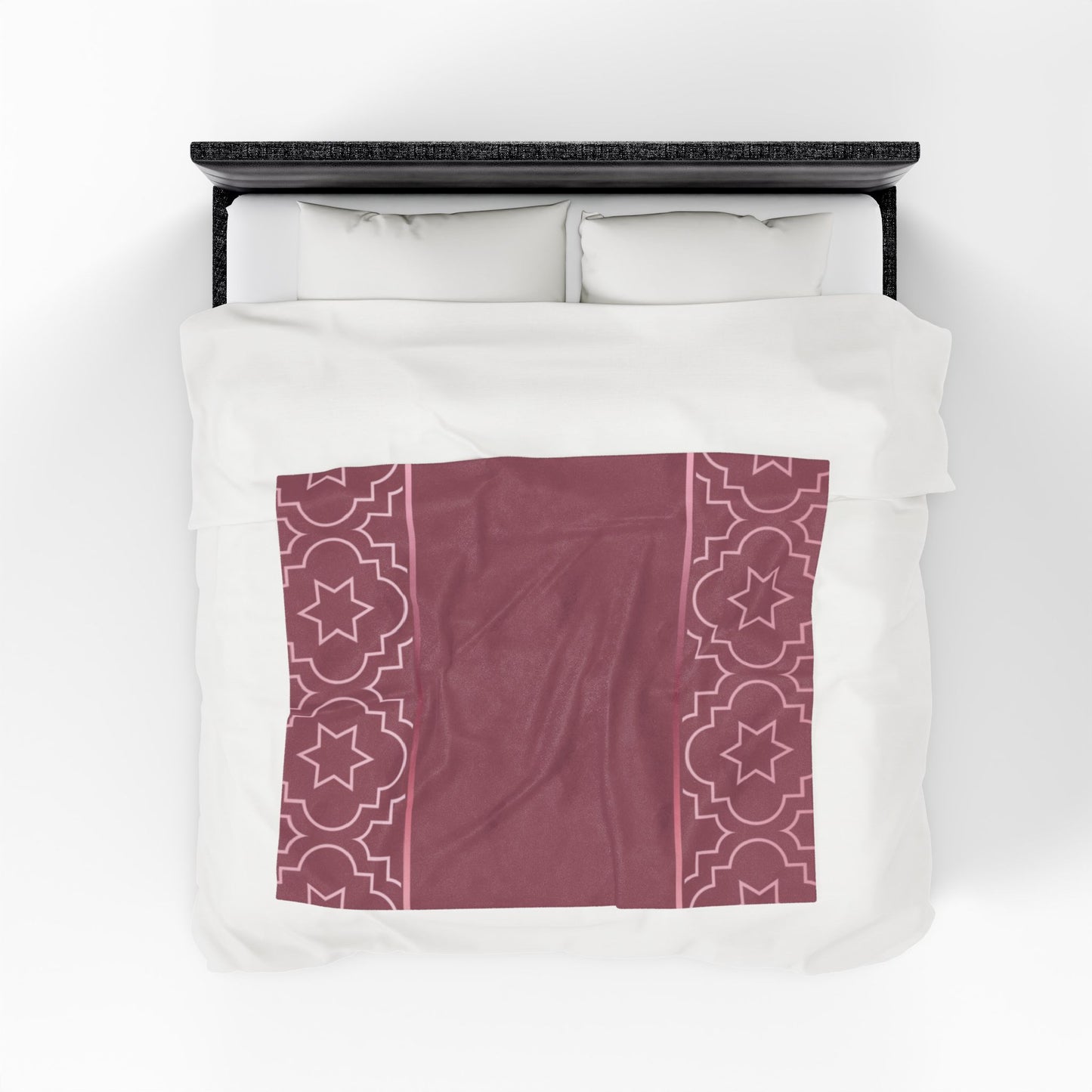 Blush of Rose Velveteen Plush Blanket