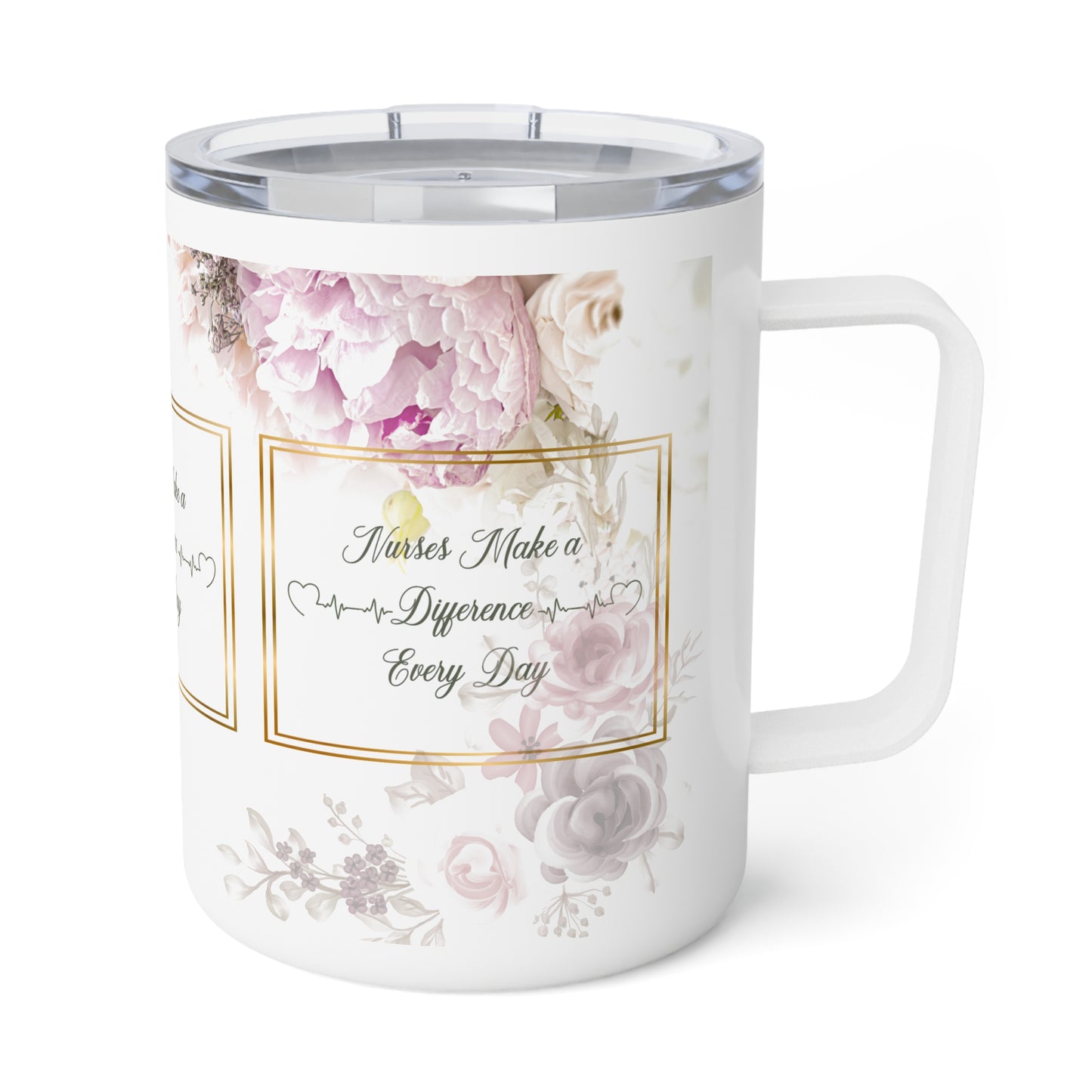 Nurses Make a Difference Insulated Coffee Mug, 10oz