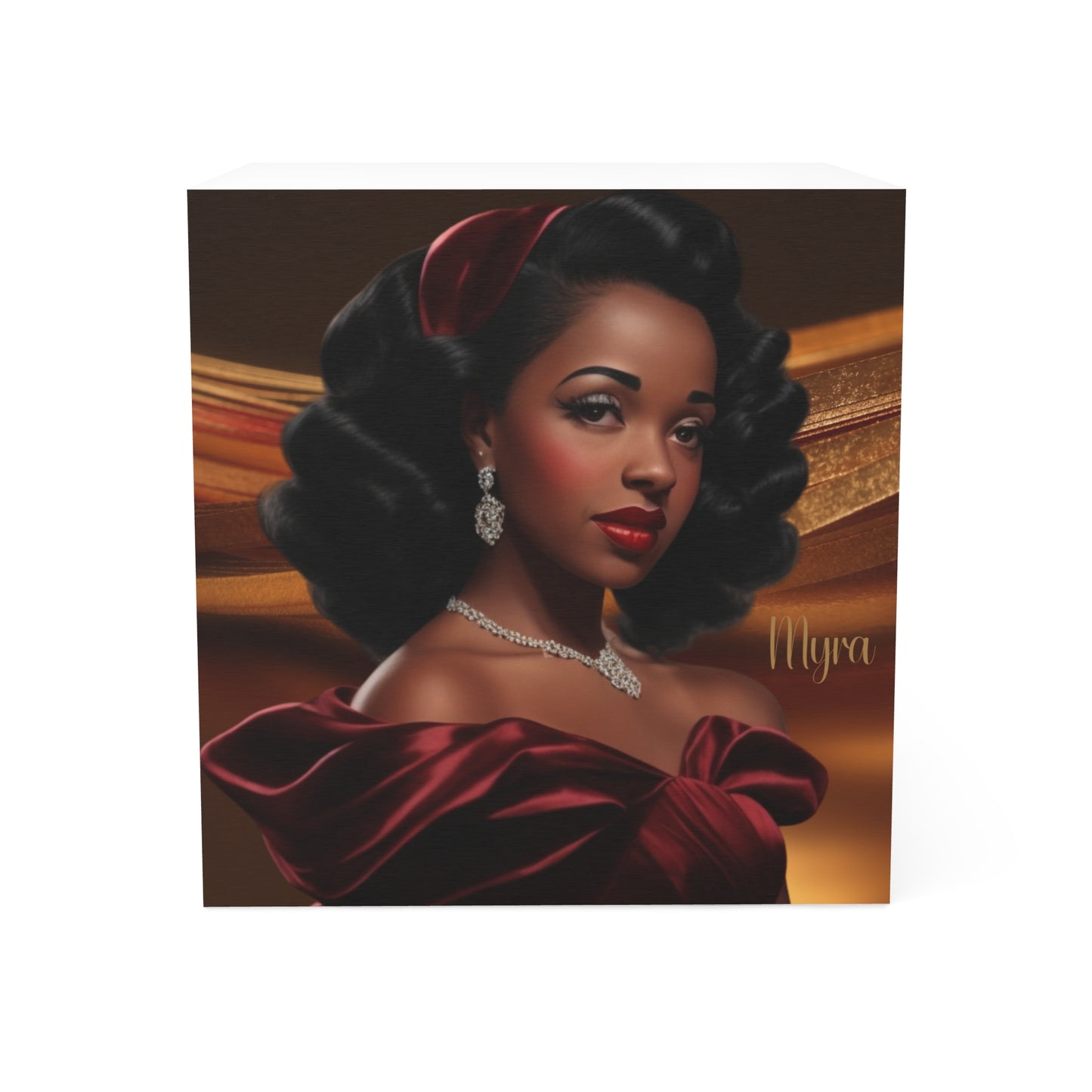 Retro Glam Girls (Myra) Note Cube