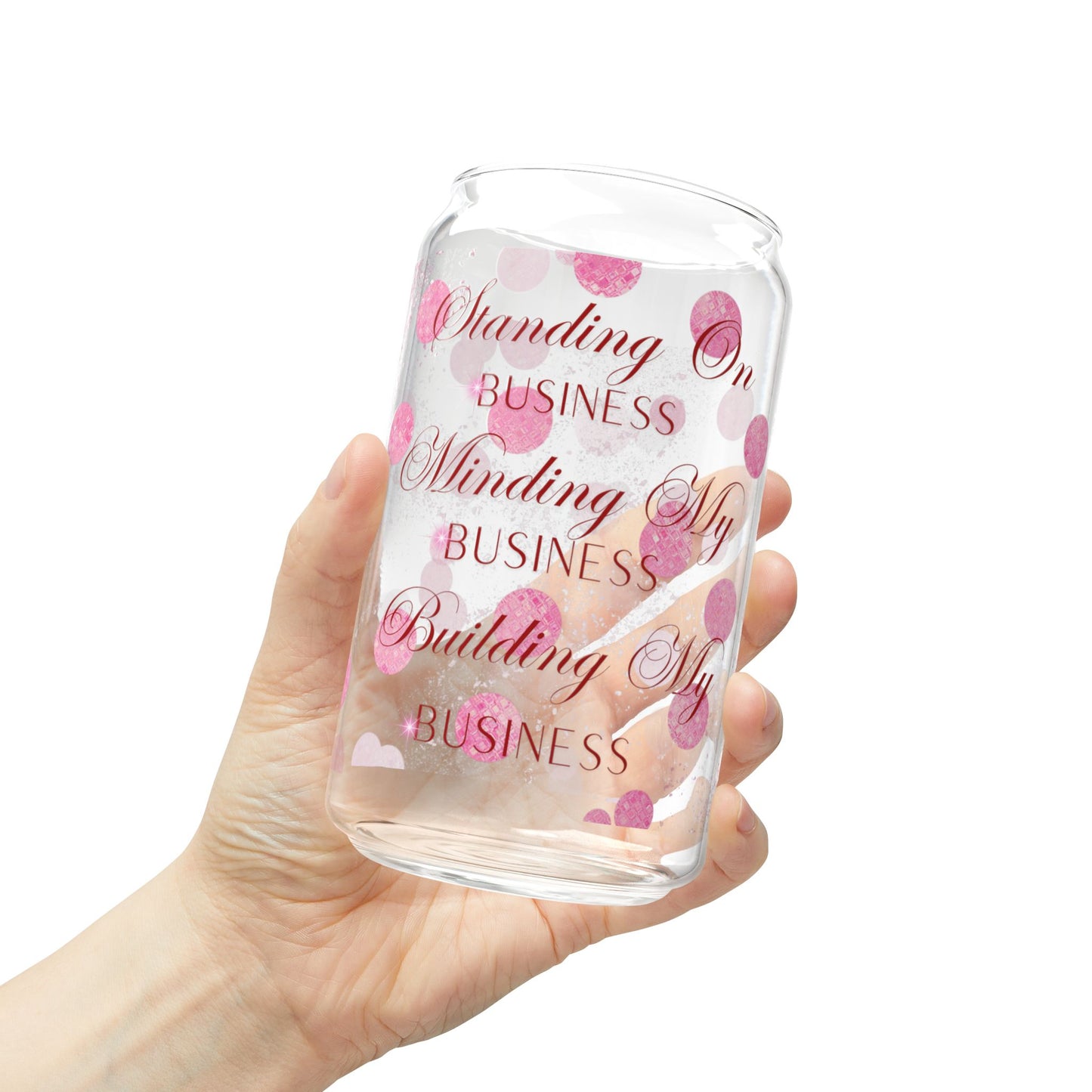 Business Sipper Glass, 16oz