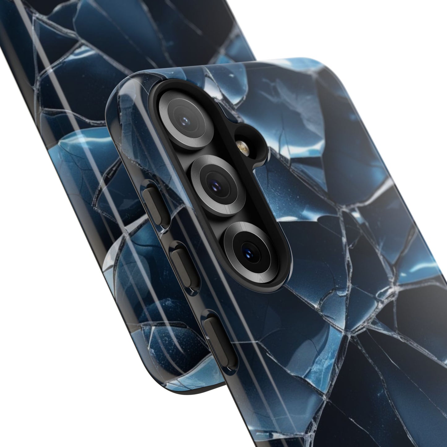 Crack'd (Dark Blue) Tough Cases
