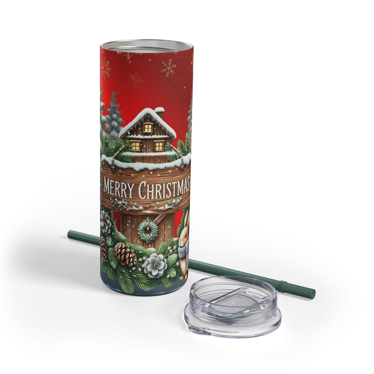 Merry Christmas Maars Maker Skinny Matte Tumbler, 20oz