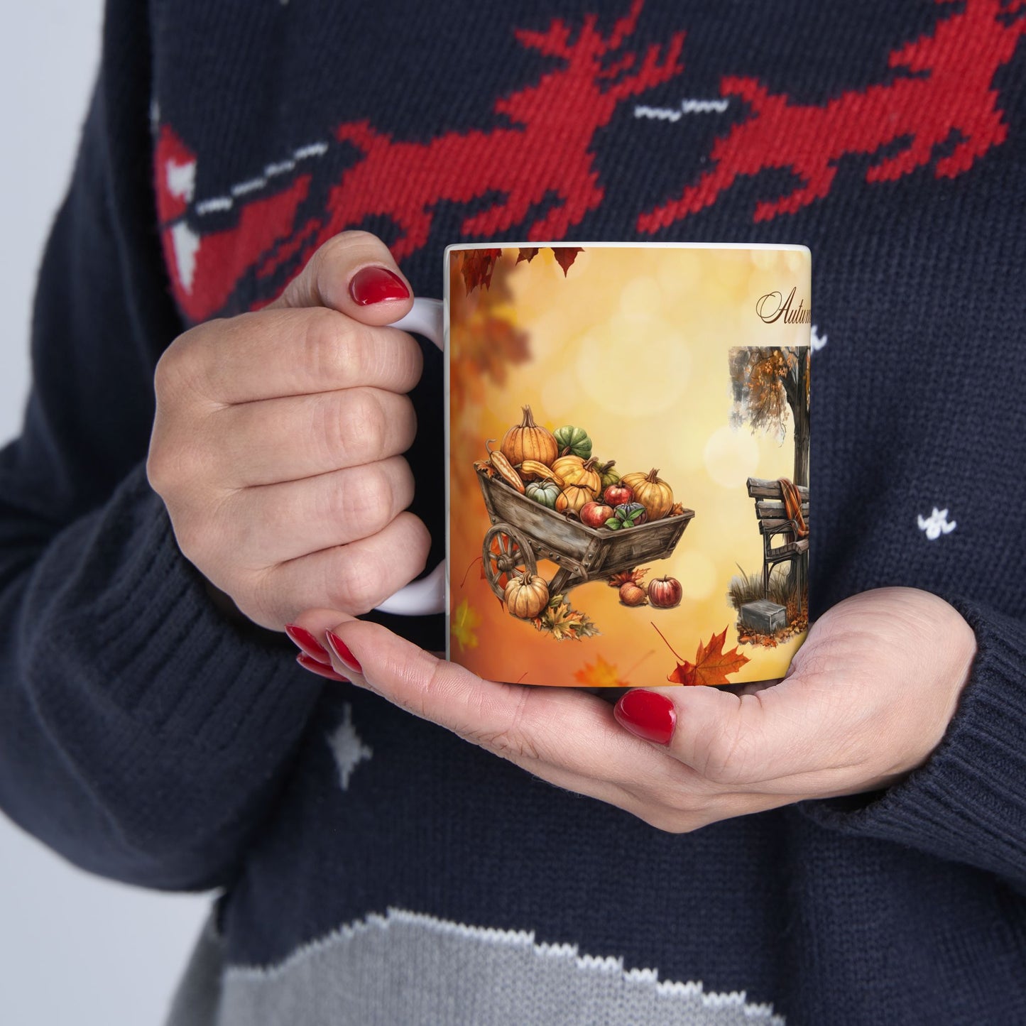 Autumn Bliss Ceramic Mug, (11oz, 15oz)