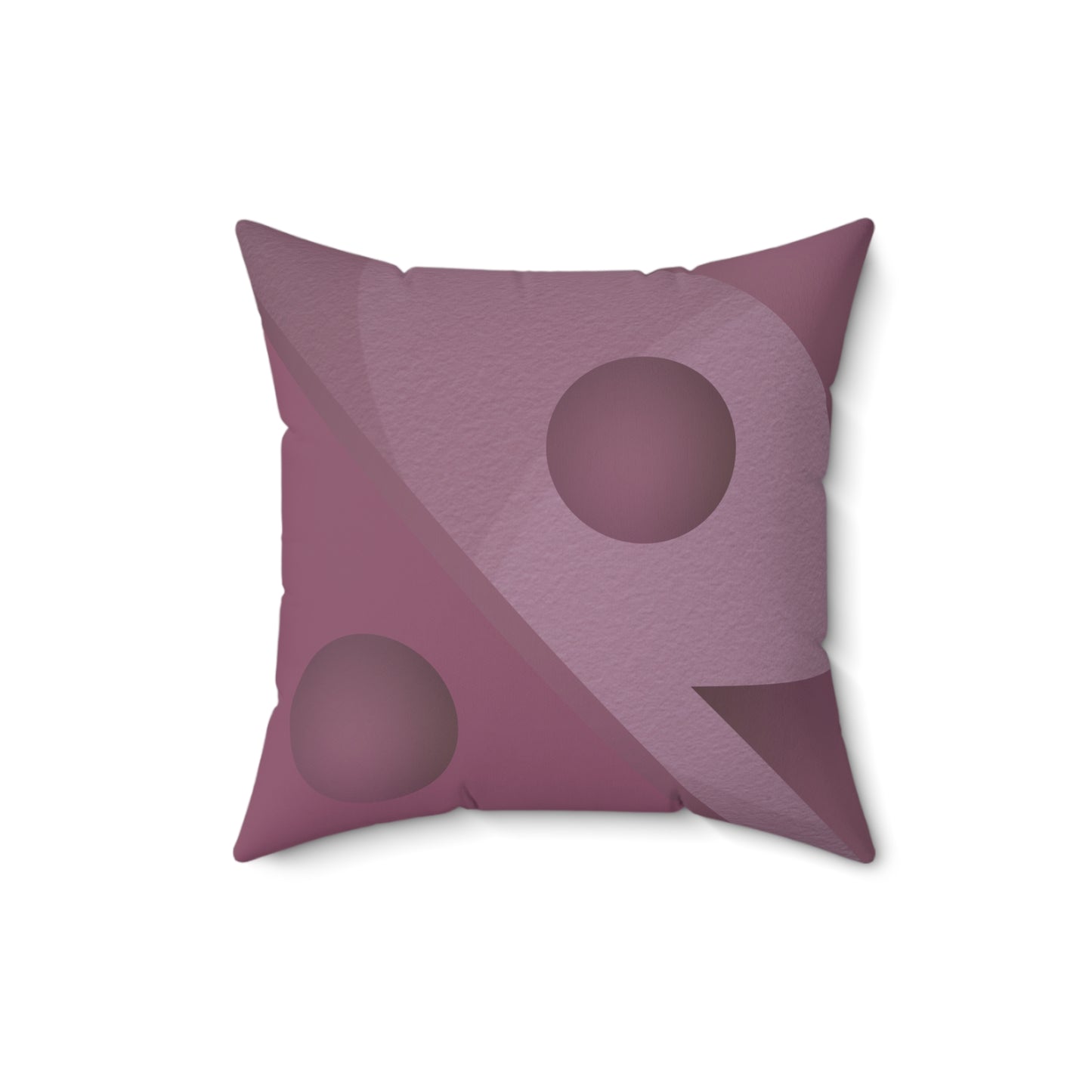 Just Mauve-lous Faux Suede Square Pillow