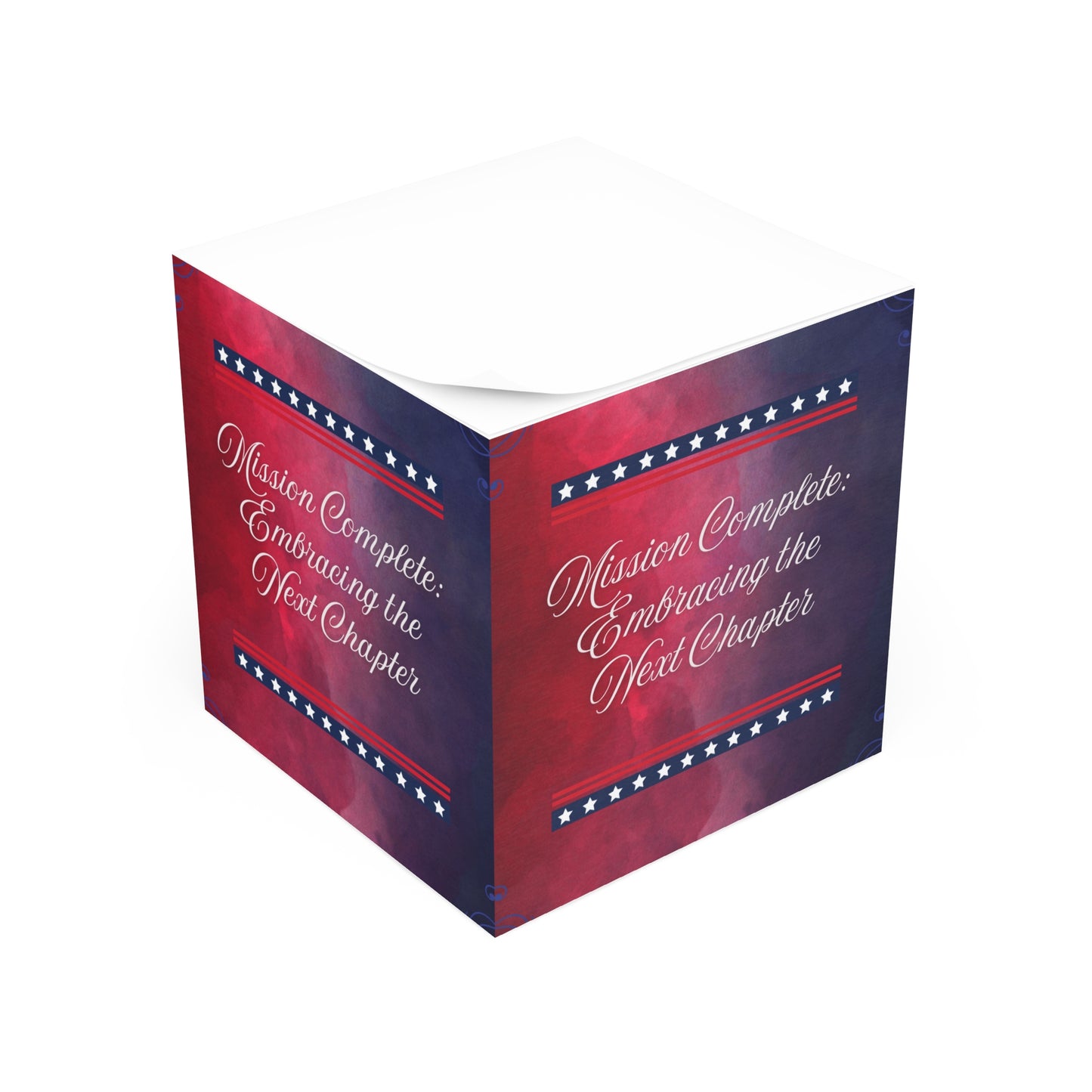 Mission Complete Note Cube