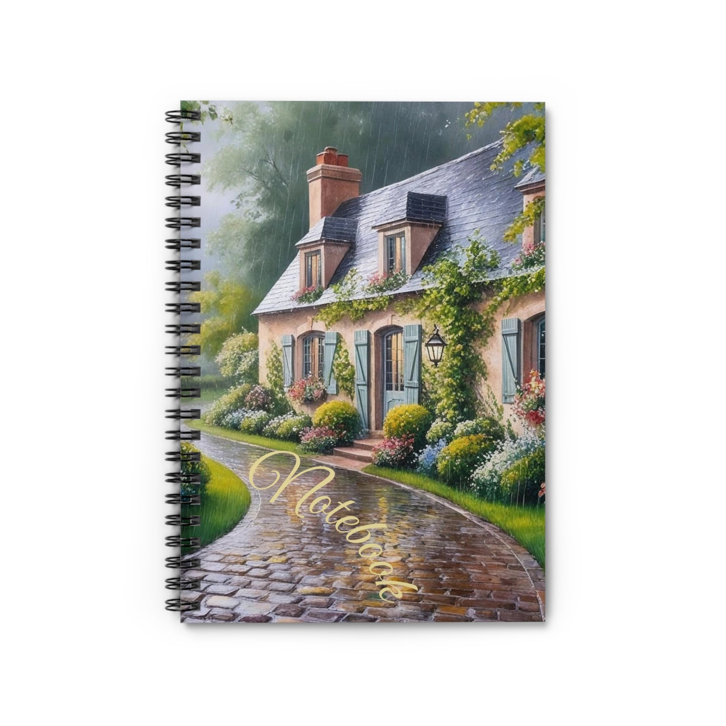 Cozy Day In Spiral Notebook - Ruled Line