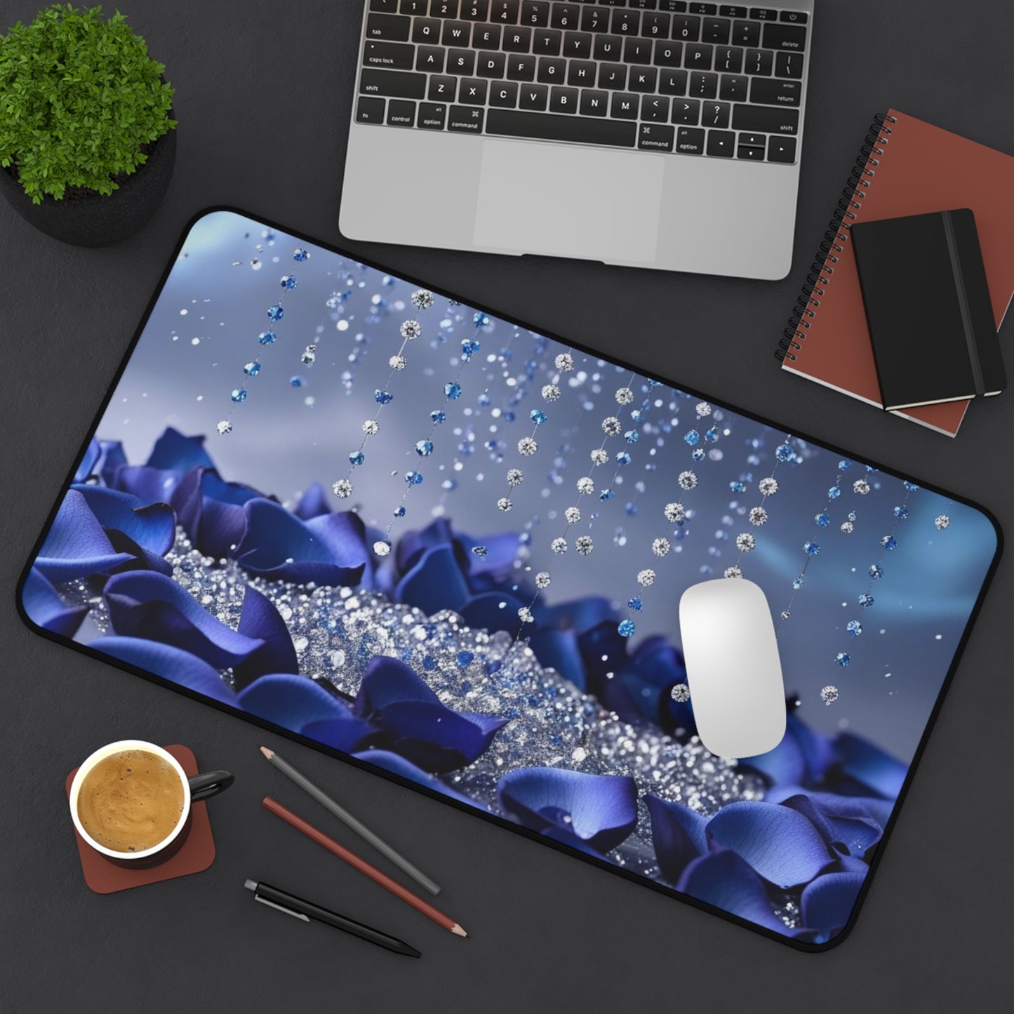 Crystal Rain Desk Mat