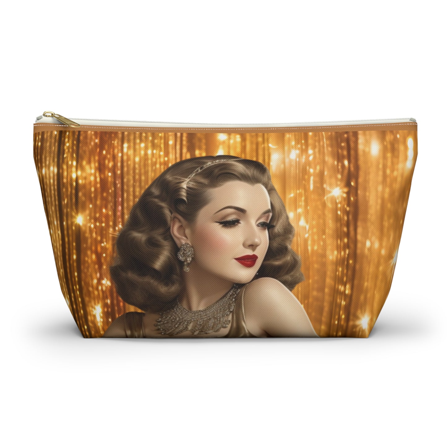 Retro Glam Girl "Ingrid" Accessory Pouch w T-bottom